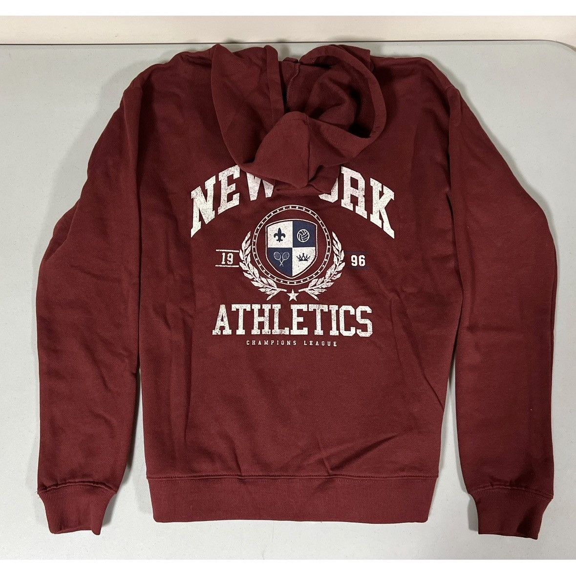 Tillys Red ‘New York Athletics’ Zipper Sweater Sweatshirt Hoodie XS Size US XS / EU 42 / 0 - 1 Thumbnail