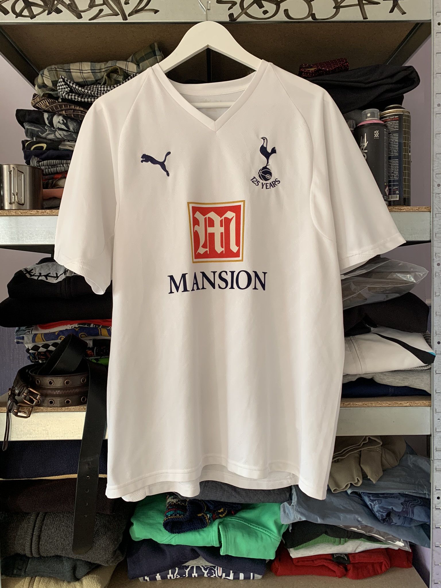 Puma Tottenham Hotspur 2007 2008 Mansion 125 years shirt L Size US L / EU 52-54 / 3 - 1 Thumbnail