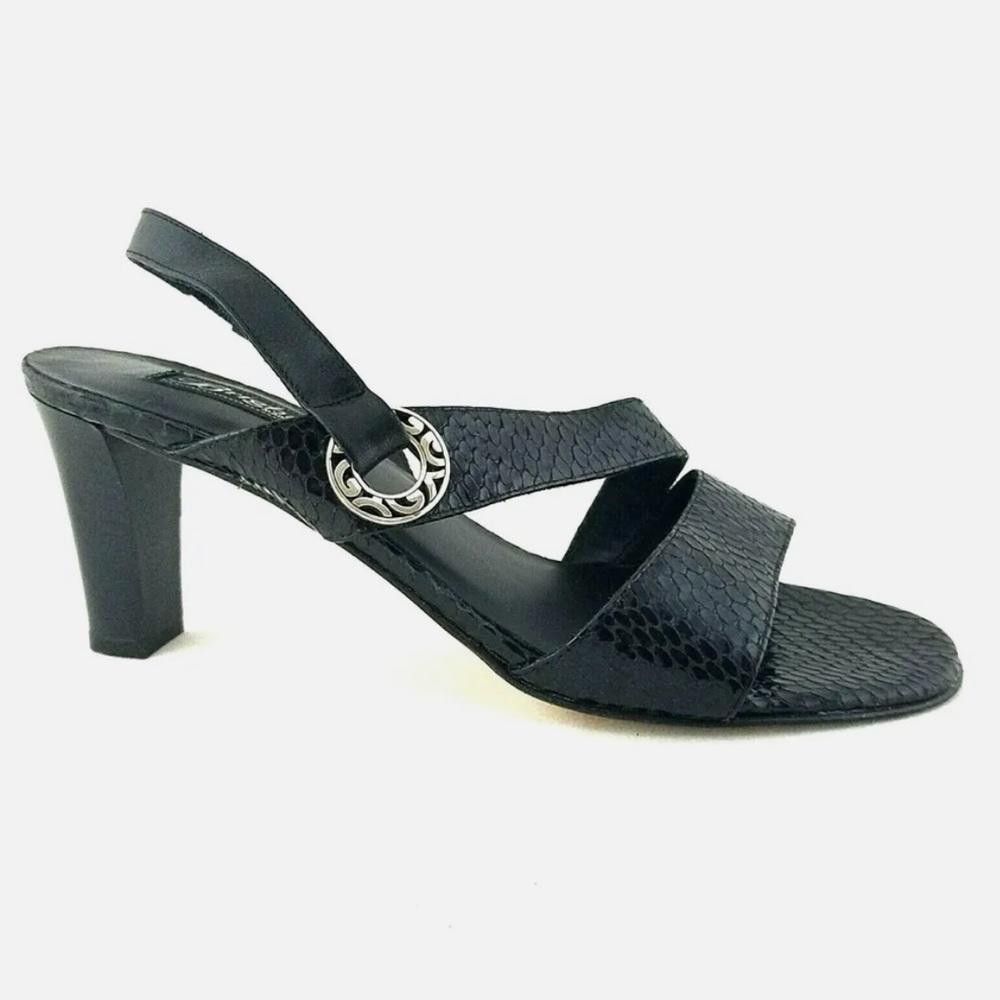 Brighton Brighton l Rivoli Patent Snakeskin Leather Heels Size 9 Size US 9 / IT 39 - 1 Thumbnail