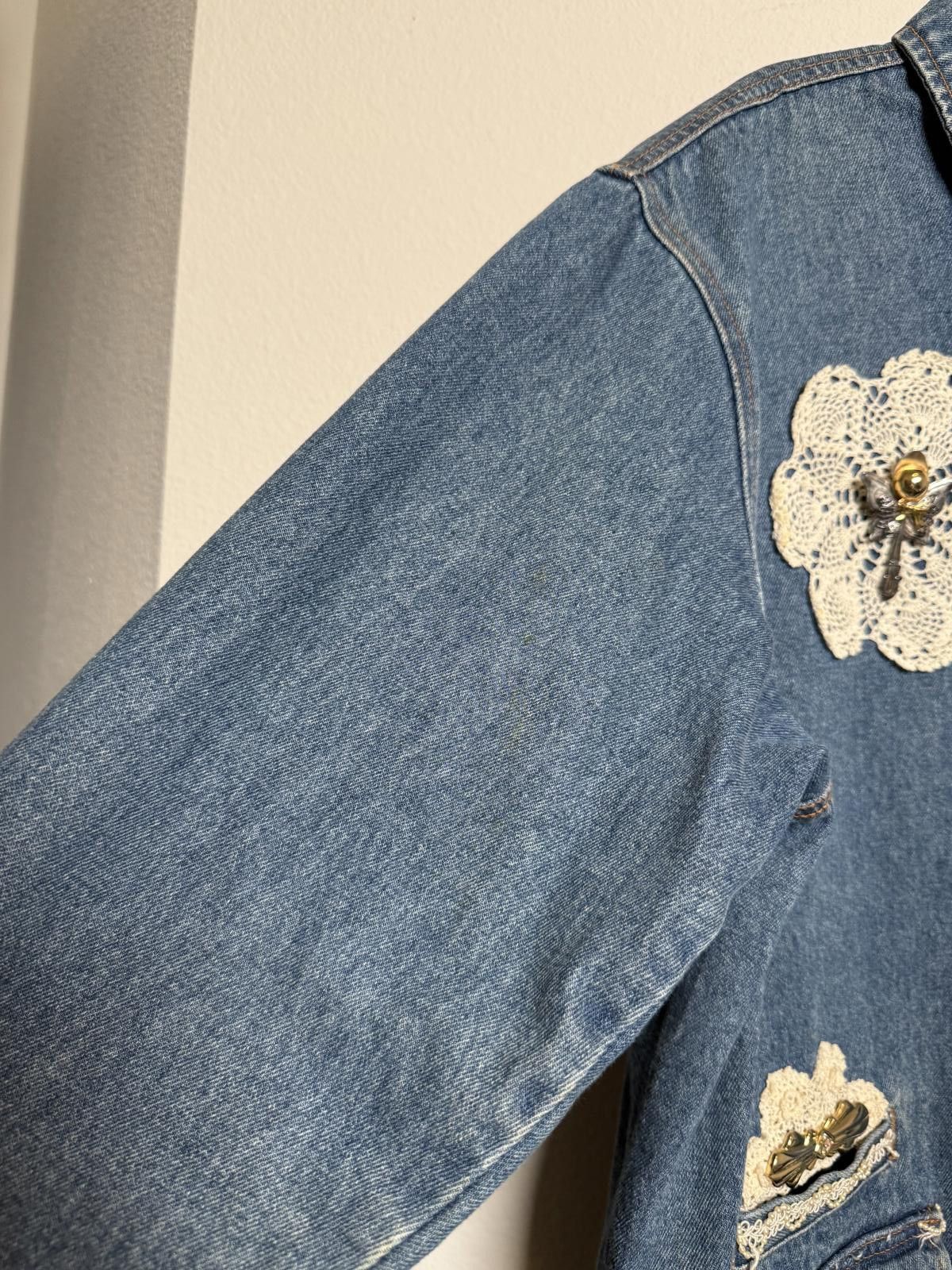 Marc Ecko Vintage Granola Women's Denim Hunter Jacket Size M / US 6-8 / IT 42-44 - 5 Thumbnail