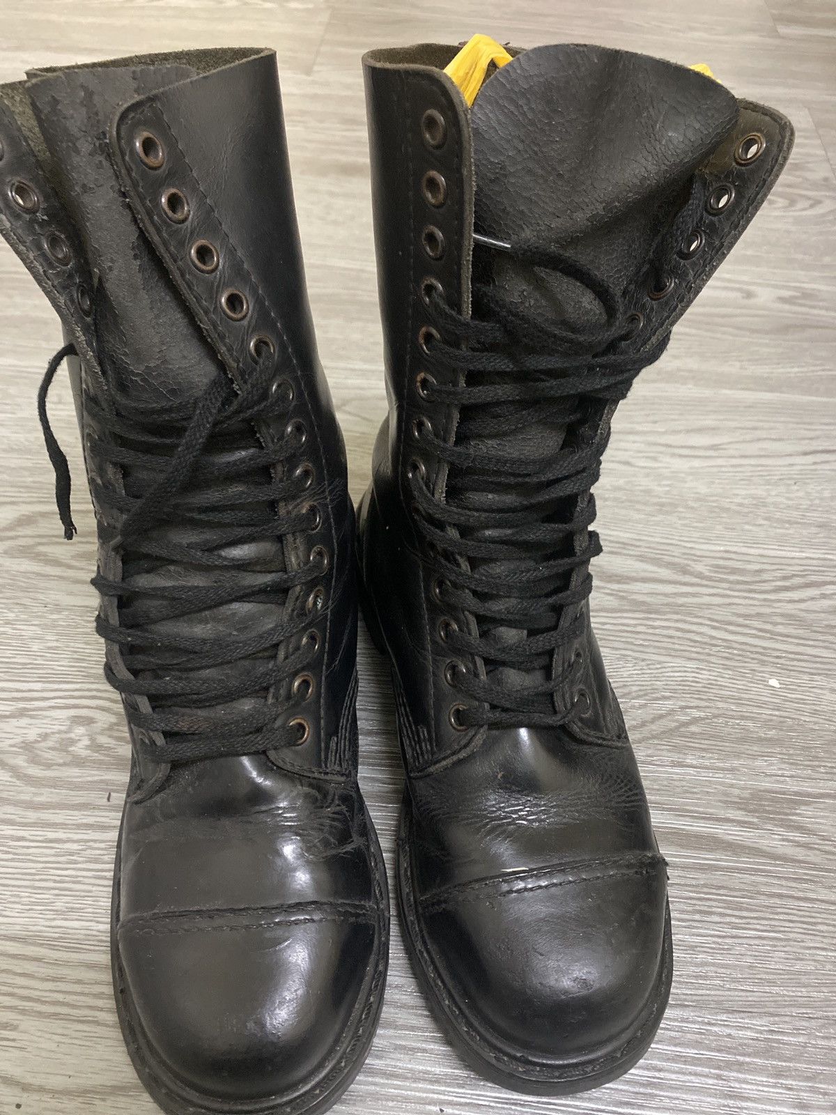 Undercover Undercover Jun Takahashi Black Leather Combat Boots Vibram Size US 7 / EU 40 - 2 Thumbnail