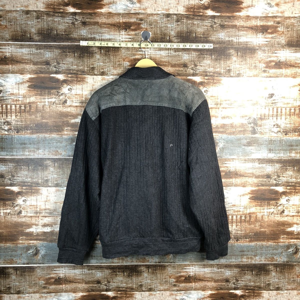 Valentino Valentino Grey vintage Bombers leather Jacket #A2323 Size US M / EU 48-50 / 2 - 11 Thumbnail