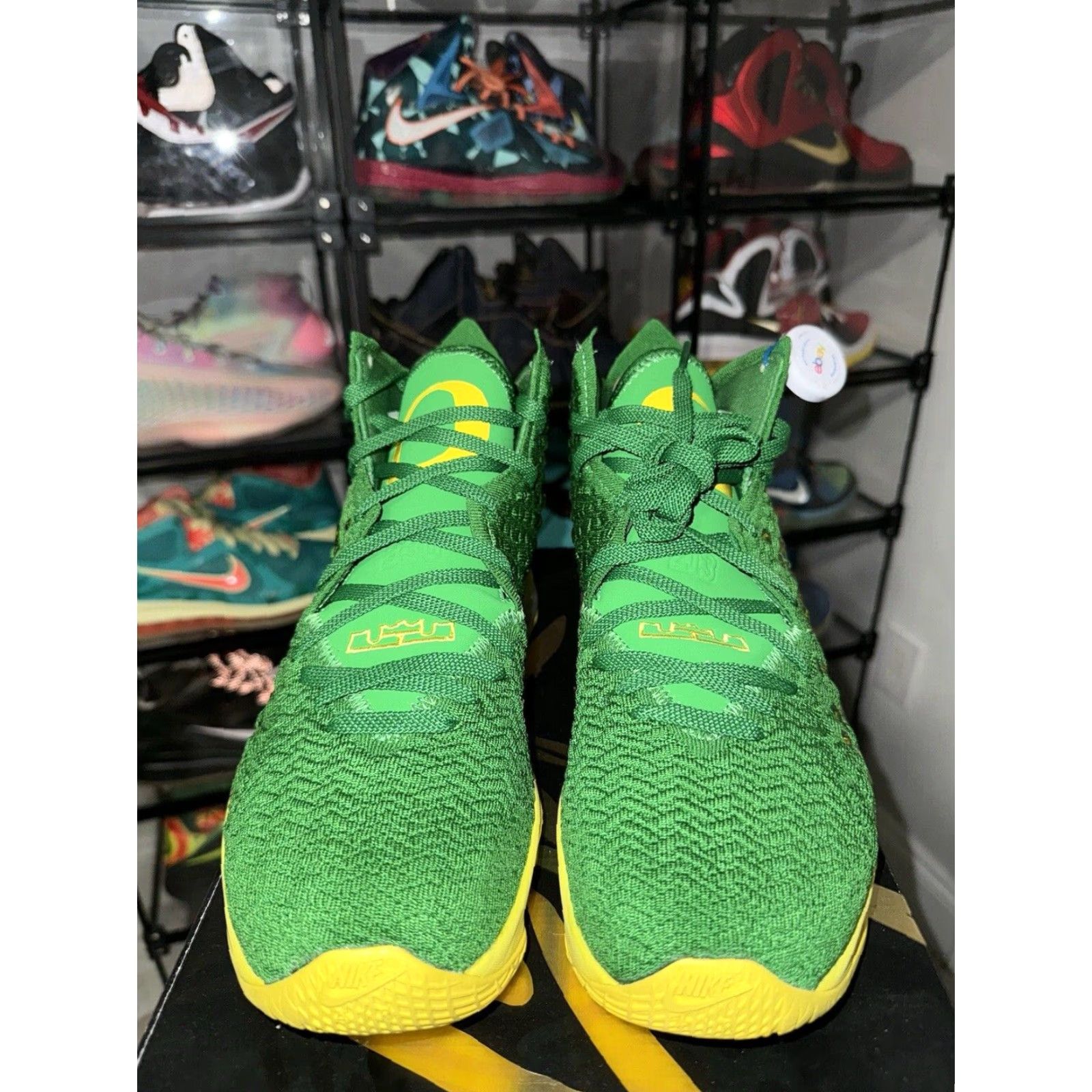 Nike Lebron 17 Oregon Ducks Team Issued PE Promo Sample Size 10.5 RARE Nike Sneaker Mens Green Duck 10.5 Size US 11 / EU 44 - 3 Thumbnail