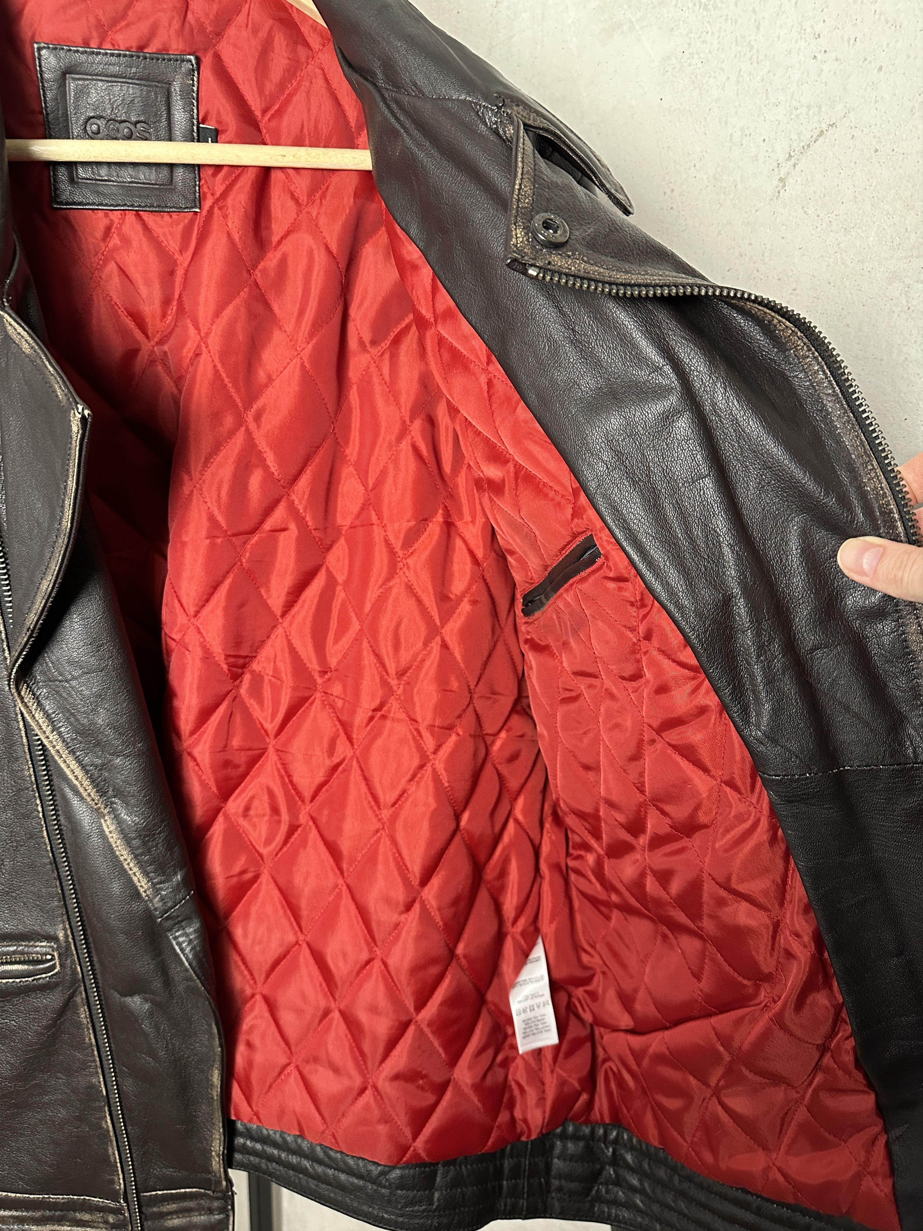 Asos ASOS Biker REAL Leather Jacket Size US L / EU 52-54 / 3 - 5 Thumbnail