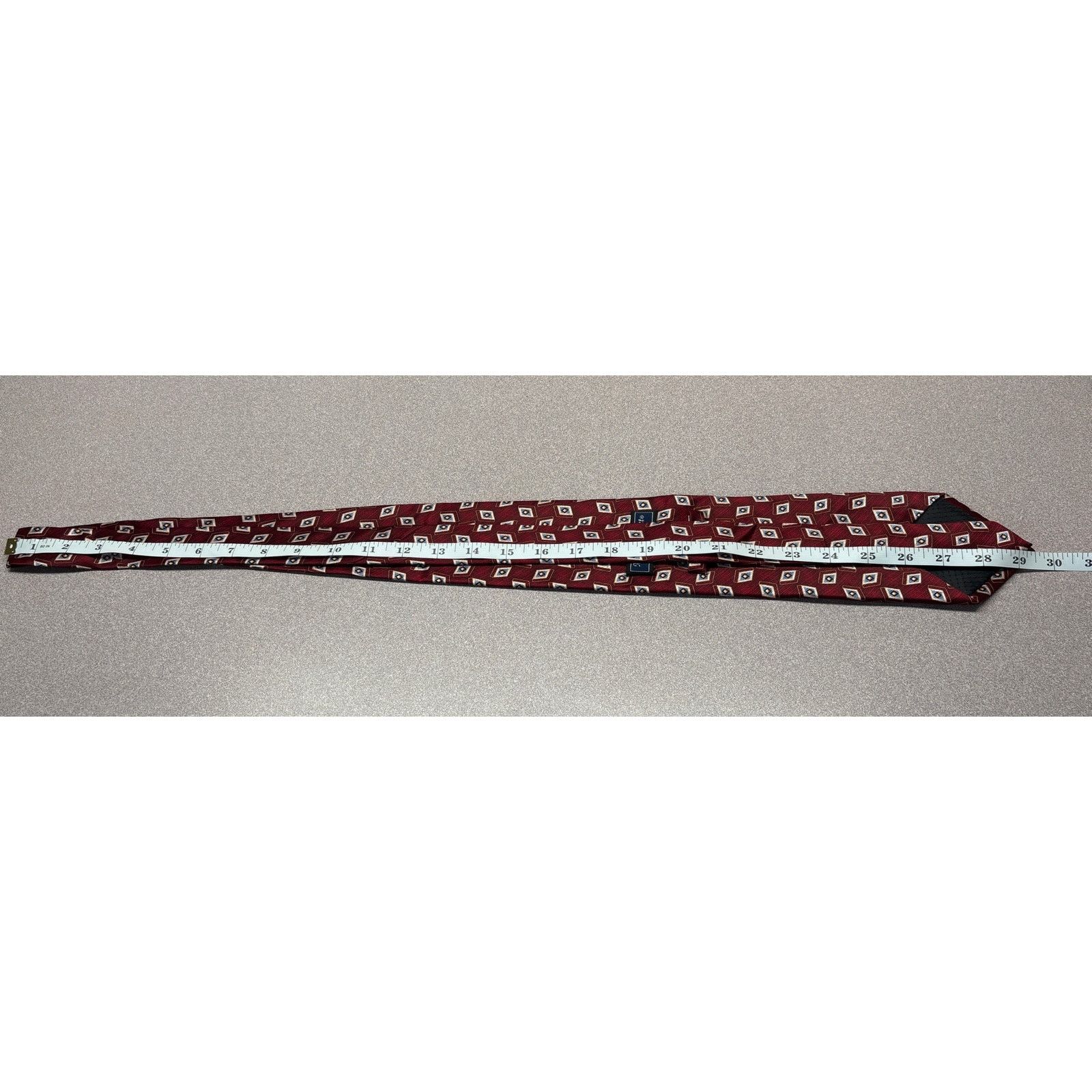 Other Meeting Street Handmade Silk Maroon Tie Size ONE SIZE - 4 Thumbnail