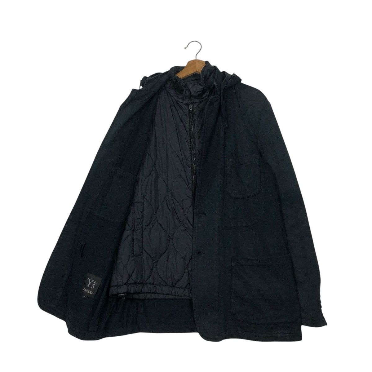 Yohji Yamamoto 🔥VINTAGE Y’S ASPESI YOHJI YAMAMOTO DOUBLE LAYER BIKER JACKET Size US M / EU 48-50 / 2 - 11 Thumbnail