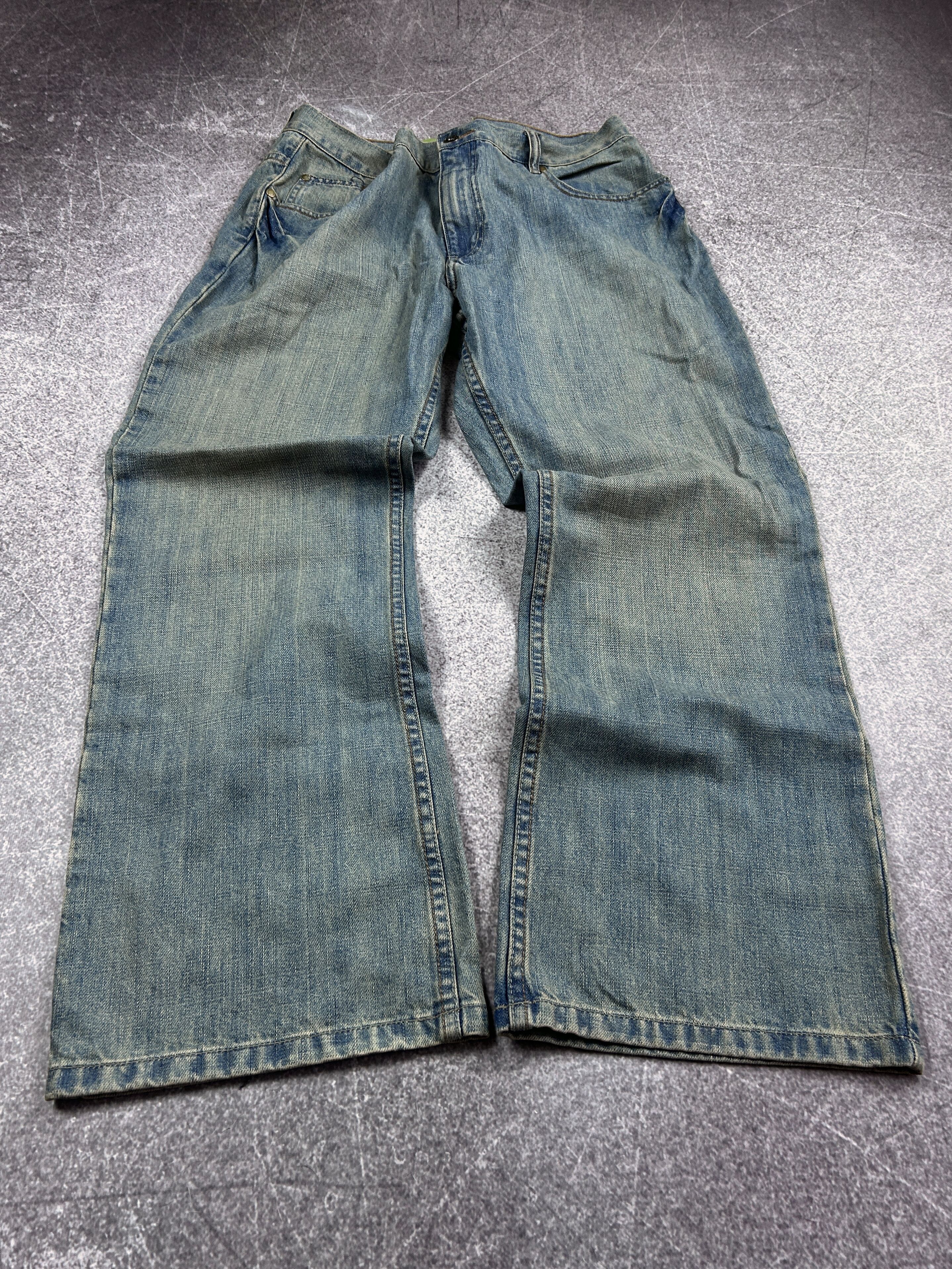 Designer Vintage Rick Owens Junya Watanabe Style Baggy Washed Jeans Size US 32 / EU 48 - 1 Thumbnail
