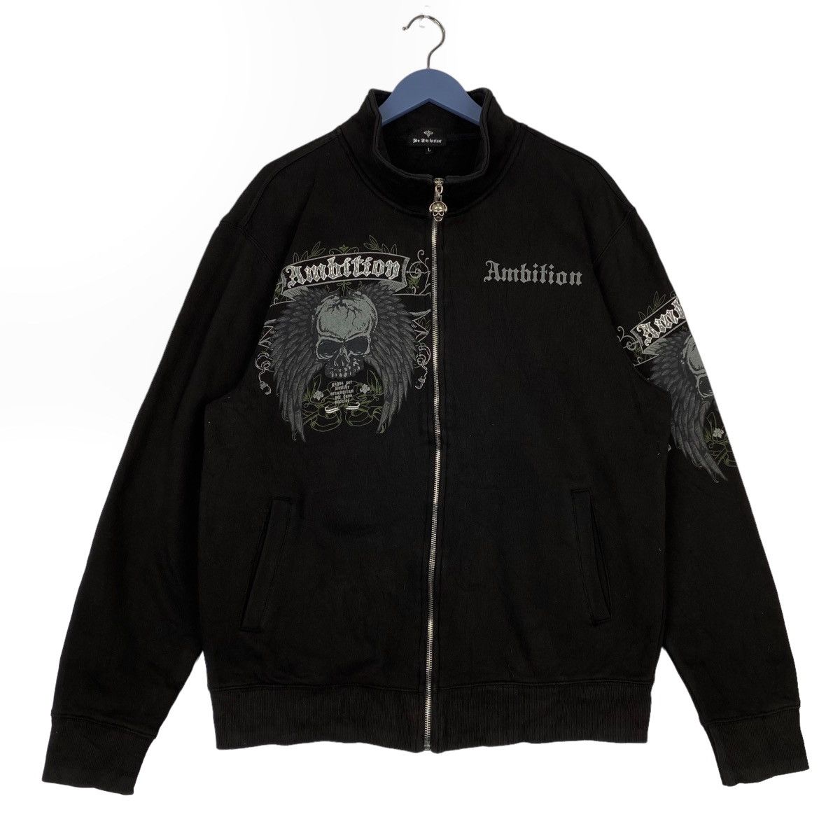 Vintage Vintage Be Ambitions Full Print Full Zip Sweater Black Size US L / EU 52-54 / 3 - 5 Thumbnail