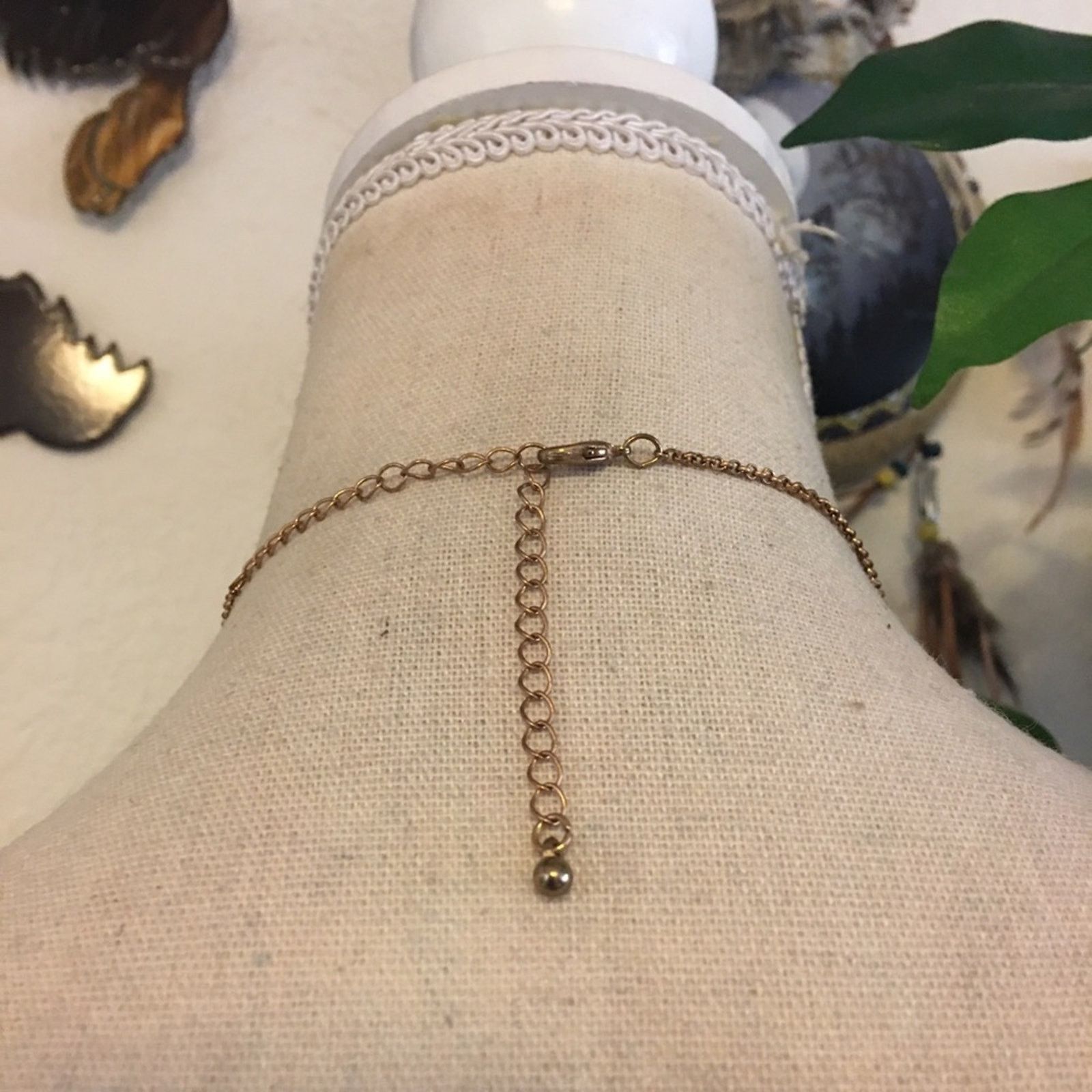 Vintage Vintage 80s faceted glass crystal on gold chain Size ONE SIZE - 5 Thumbnail