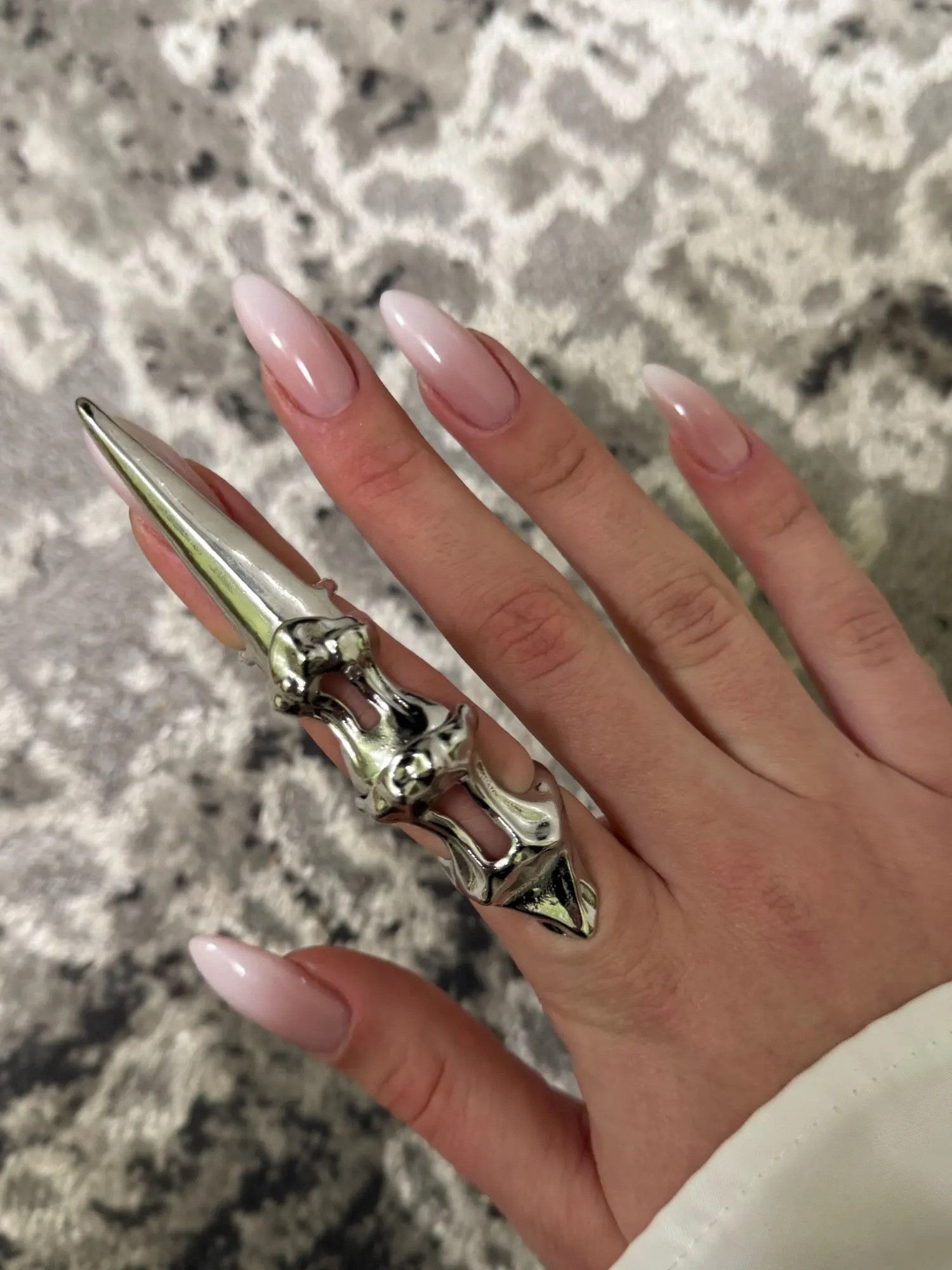 Jewelry Y2k Gothic exoskeleton finger Size ONE SIZE - 2 Thumbnail