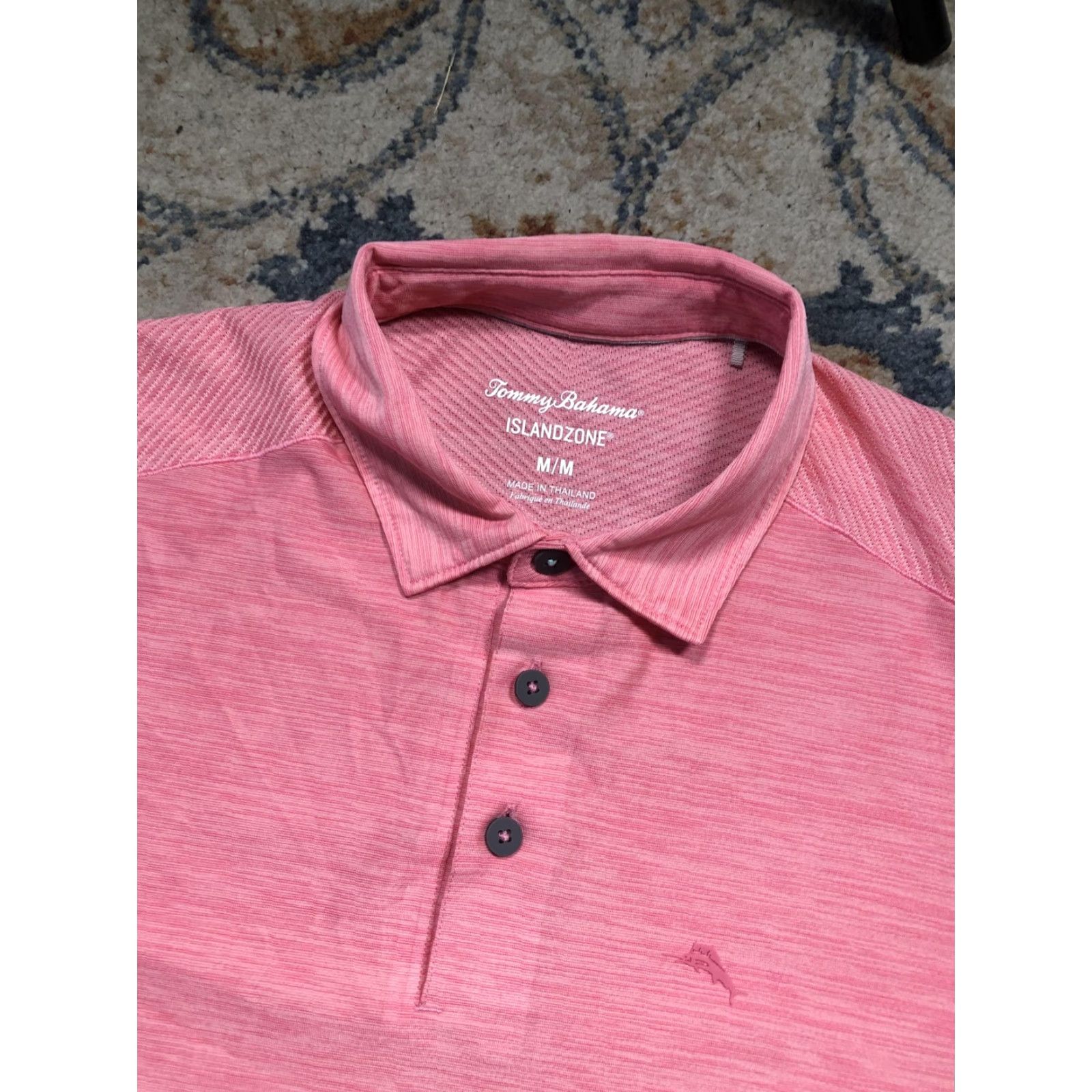 Tommy Bahama Tommy Bahama Polo Shirt Mens M Pink Island Zone Performance Golf Lightweight Breathable Moisture Wicking Short Sleeve Collared Size US M / EU 48-50 / 2 - 6 Thumbnail