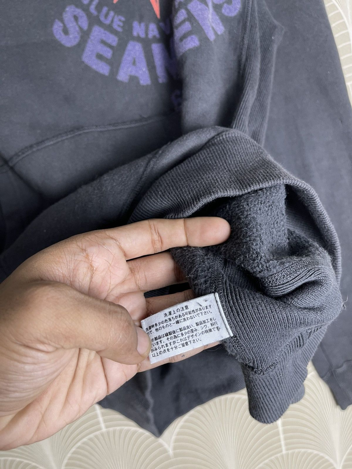 Blue Blue Japan × Japanese Brand × Kapital 90s BLUE BLUE JAPAN NAVIGATION SEAMENS HOODIE Size US M / EU 48-50 / 2 - 15 Thumbnail