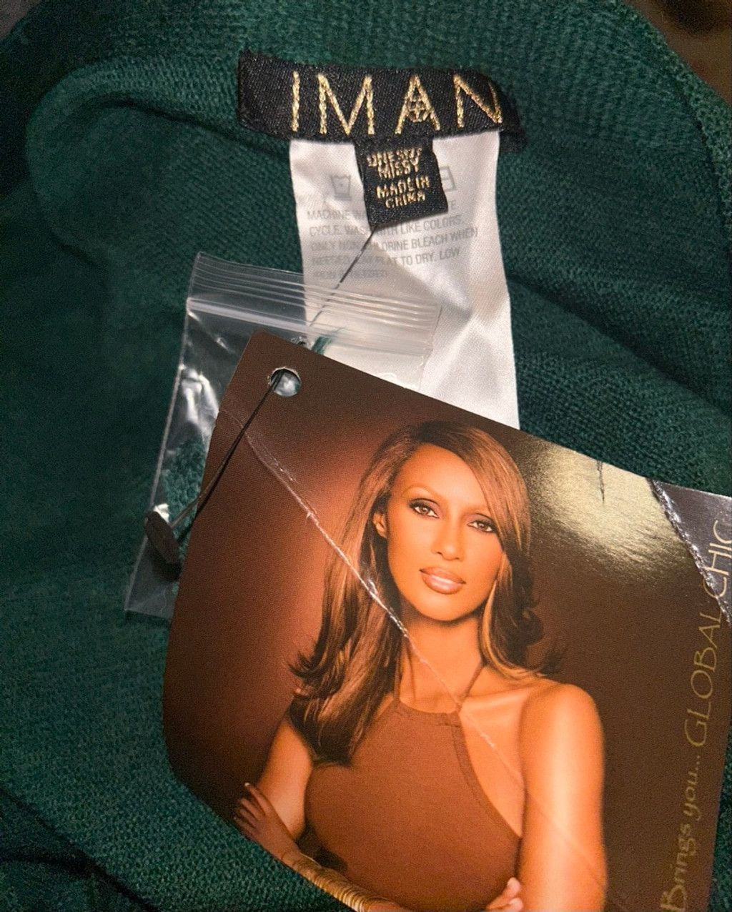 Other NWT Iman Global Chic Collection Forest Green Shawl/Wrap Size L / US 10 / IT 46 - 4 Thumbnail