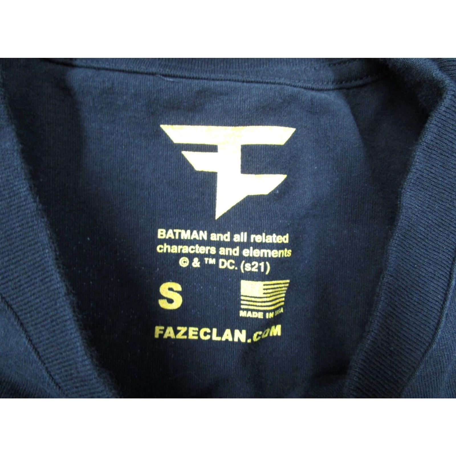 Vintage Faze Clan Batman Tyler Kirkham Graphic T-Shirt Mens Small Black Size US S / EU 44-46 / 1 - 2 Thumbnail