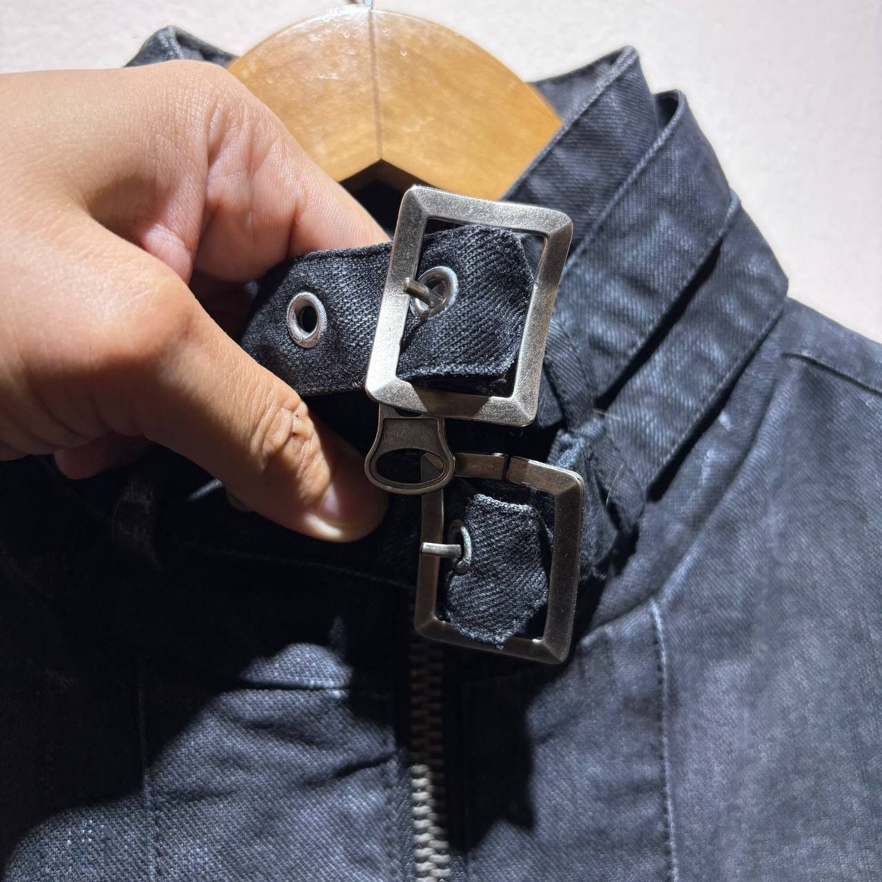 In The Attic In The Attic Distressed Studded Bondage Denim Jacket Size US L / EU 52-54 / 3 - 6 Thumbnail