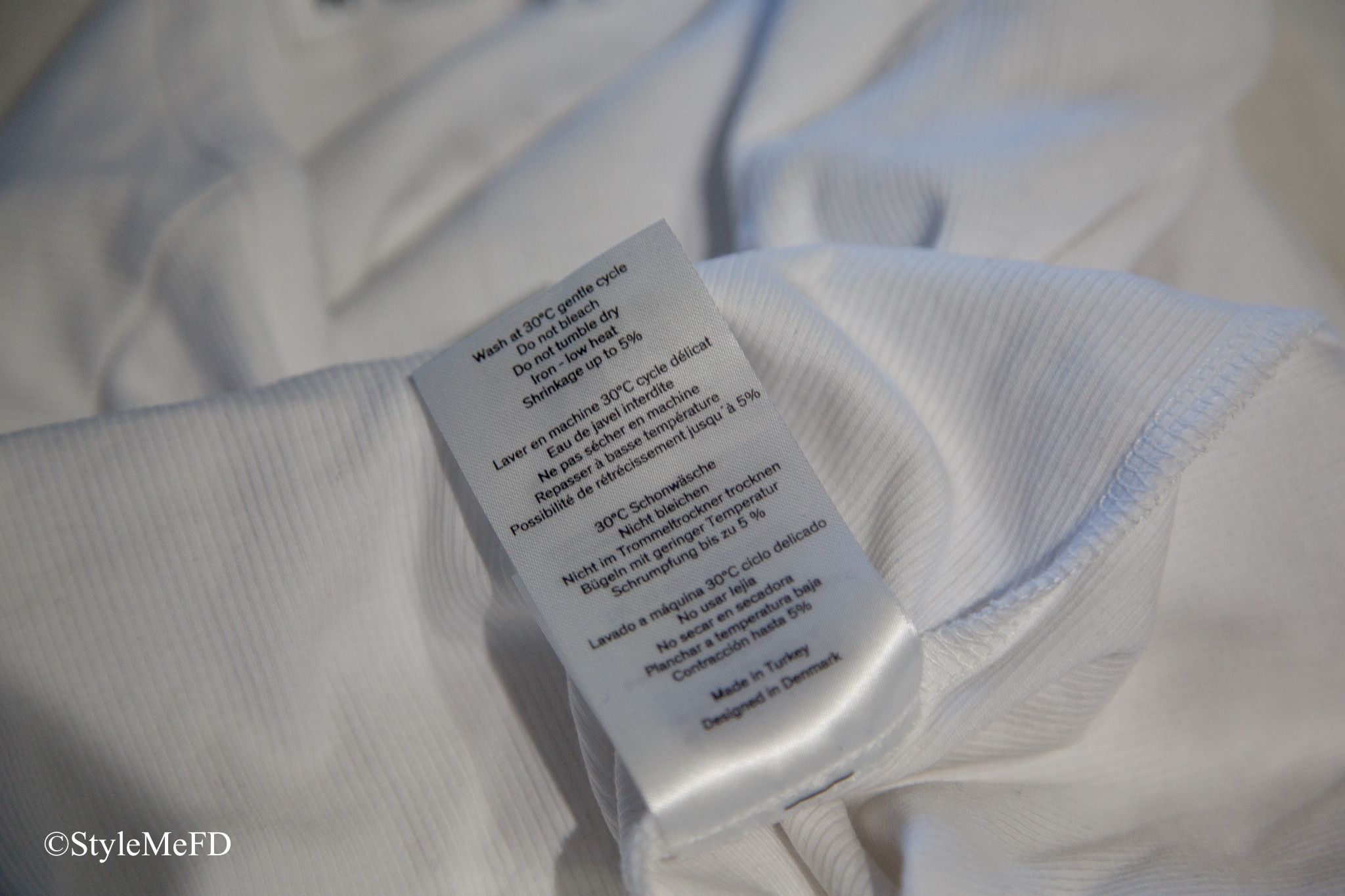 REMAIN Birger Christensen REMAIN Birger Christensen White Cut-Out Short Sleeve T-Shirt Size XL / US 12-14 / IT 48-50 - 7 Thumbnail