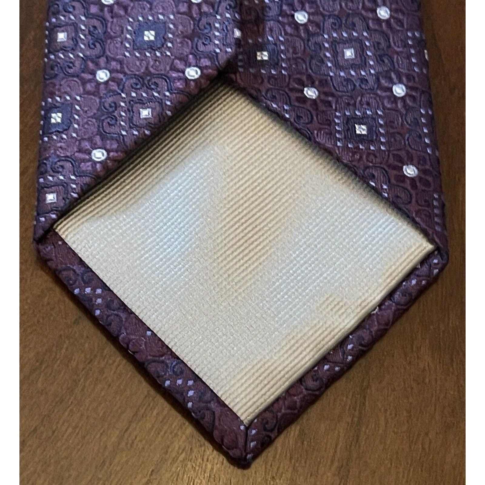 Countess Mara Countess Mara Purple Blue Hand Made 100% Silk Made In China Size ONE SIZE - 2 Thumbnail