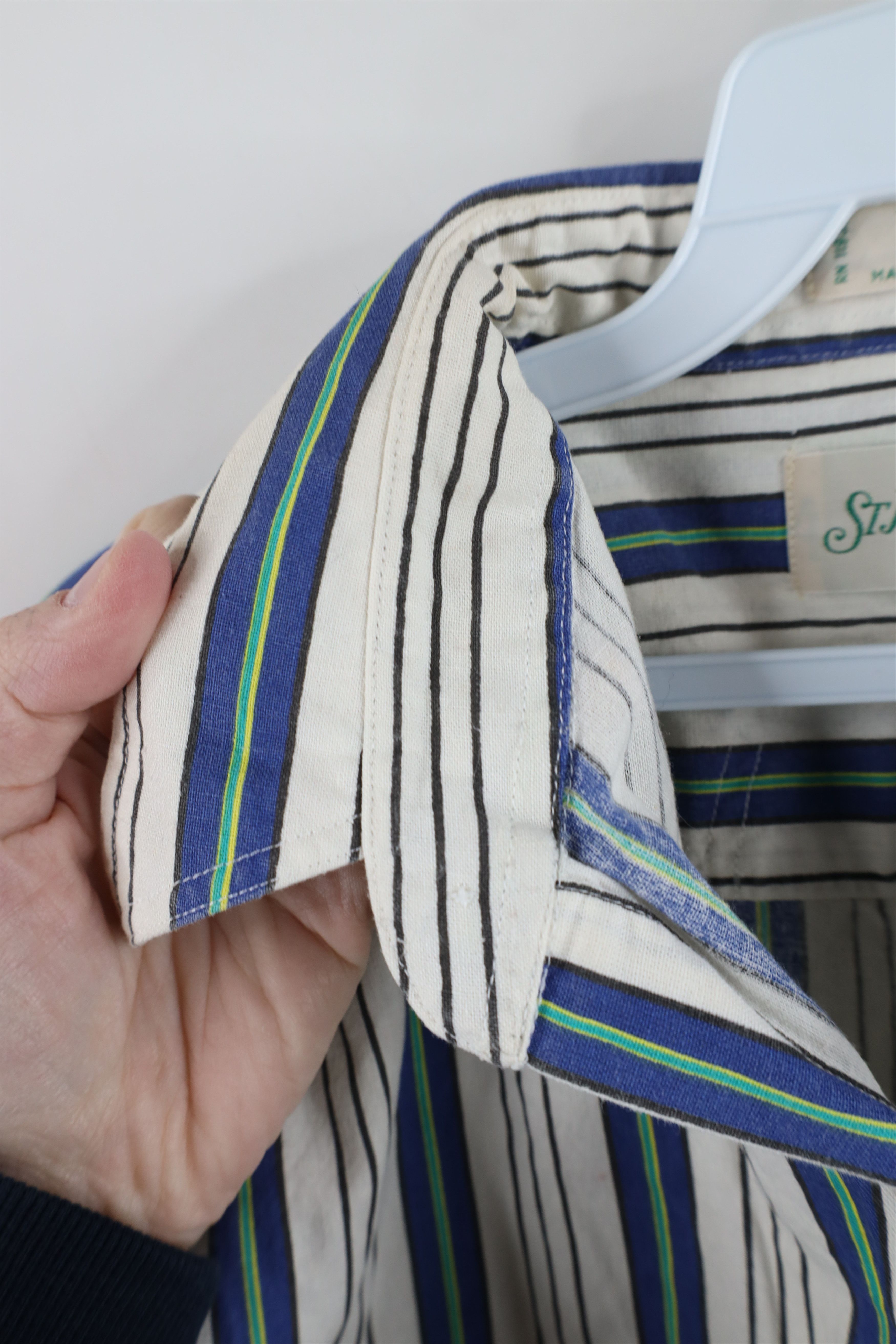 Vintage Vintage 90s Streetwear Striped Short Sleeve Button Shirt Size US S / EU 44-46 / 1 - 6 Thumbnail