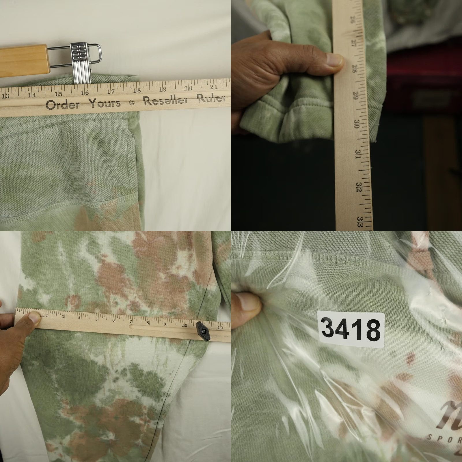 Nike Nike Sportswear Pants Mens Large Green Tie Dye Fleece Sweatpants DO6187-204 Size US 33 - 10 Thumbnail