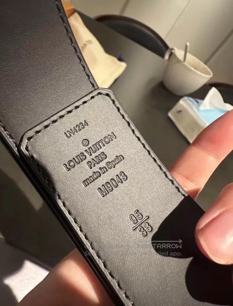 Louis Vuitton Louis Vuitton Black presbyopic belt Men's Classic Black Re Size ONE SIZE - 4 Thumbnail