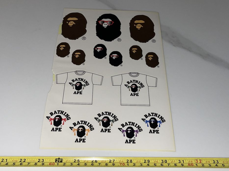 bape-bape-a-bathing-ape-sticker-set-japan-legit-la-milo-nigo-grailed