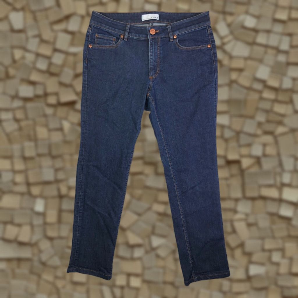 Loft Loft Jeans Cuvy Straight Womens Size 28/6 29x26 Measured Blue Denim Jeans Size 28" / US 6 / IT 42 - 1 Thumbnail