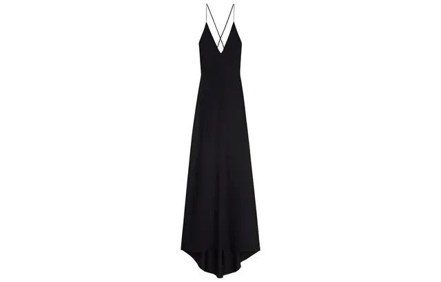 Celine o1w1db10526 2R81G4 Slip Maxi Dress in Black Size M / US 6-8 / IT 42-44 - 1 Preview