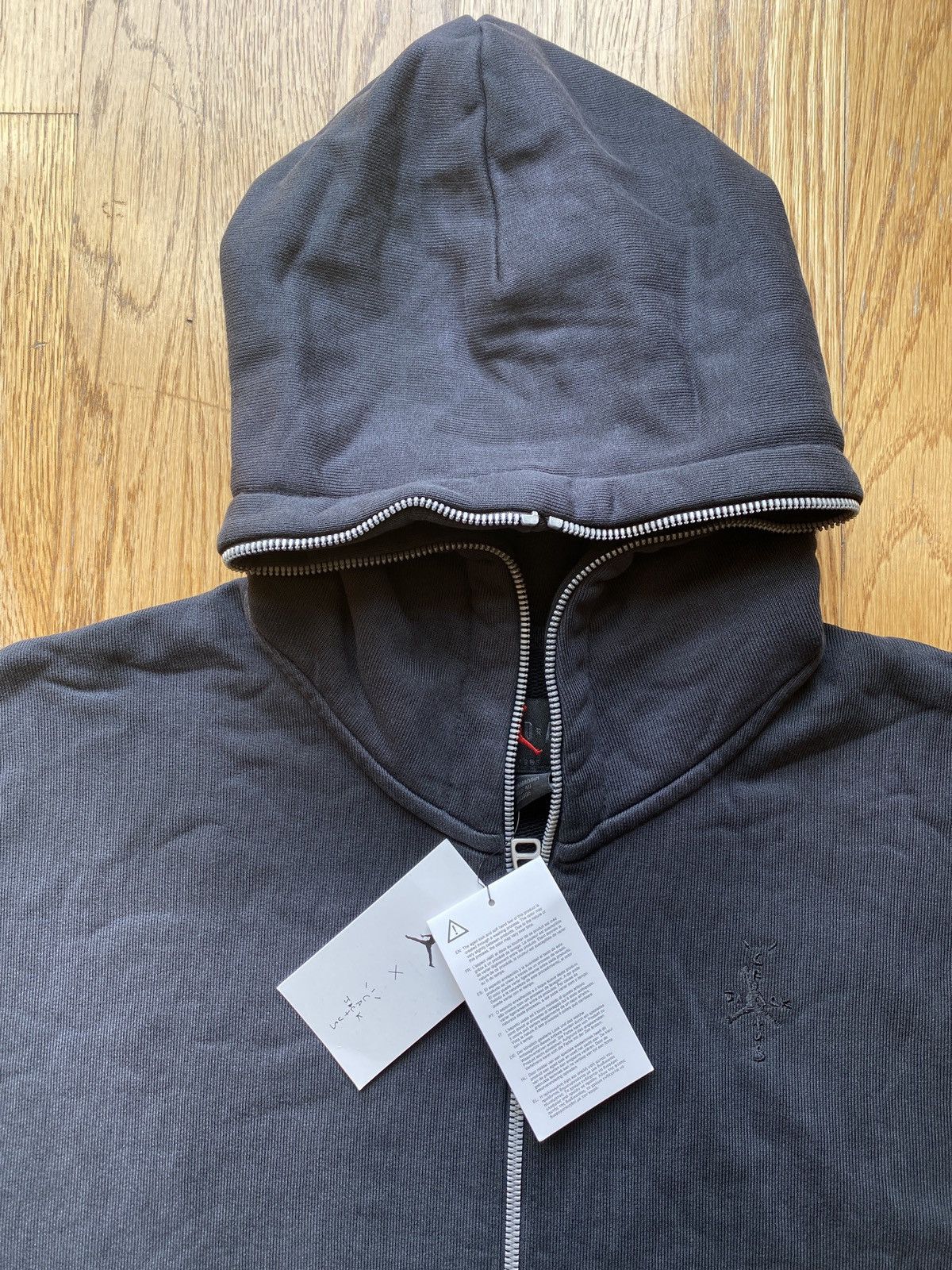 Jordan Brand × Nike × Travis Scott Travis Scott x Jordan x Nike Rare Zip Up Hoodie Sz L Size US L / EU 52-54 / 3 - 16 Thumbnail
