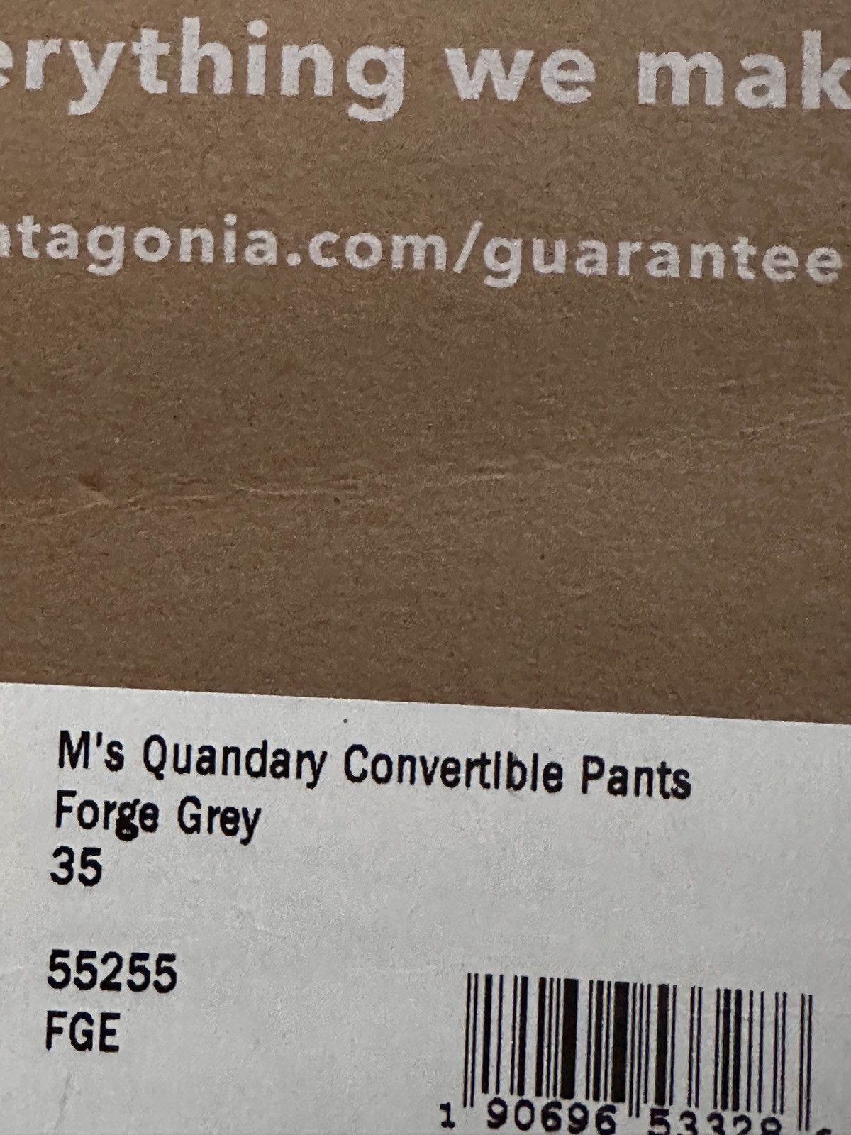 Patagonia New Patagonia Convertible Pants Men's 35X32 Quandary Grey Size US 35 - 4 Thumbnail