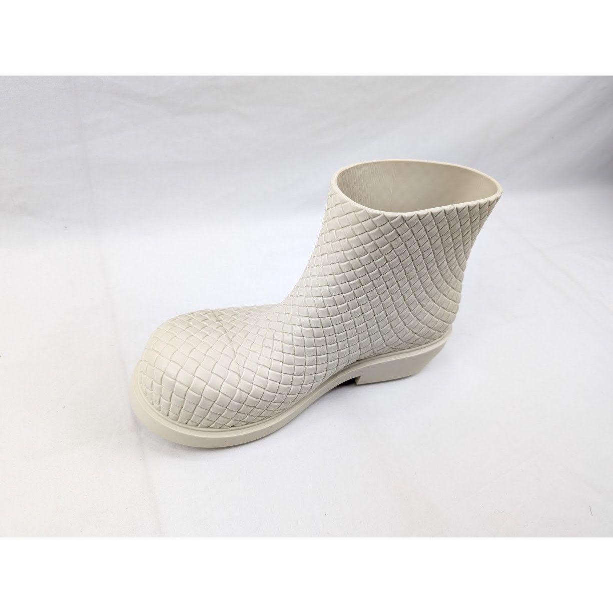 Bottega Veneta o1rshd1 Fireman Ankle Boots Biogum in Sea Salt Size US 10 / EU 43 - 8 Thumbnail