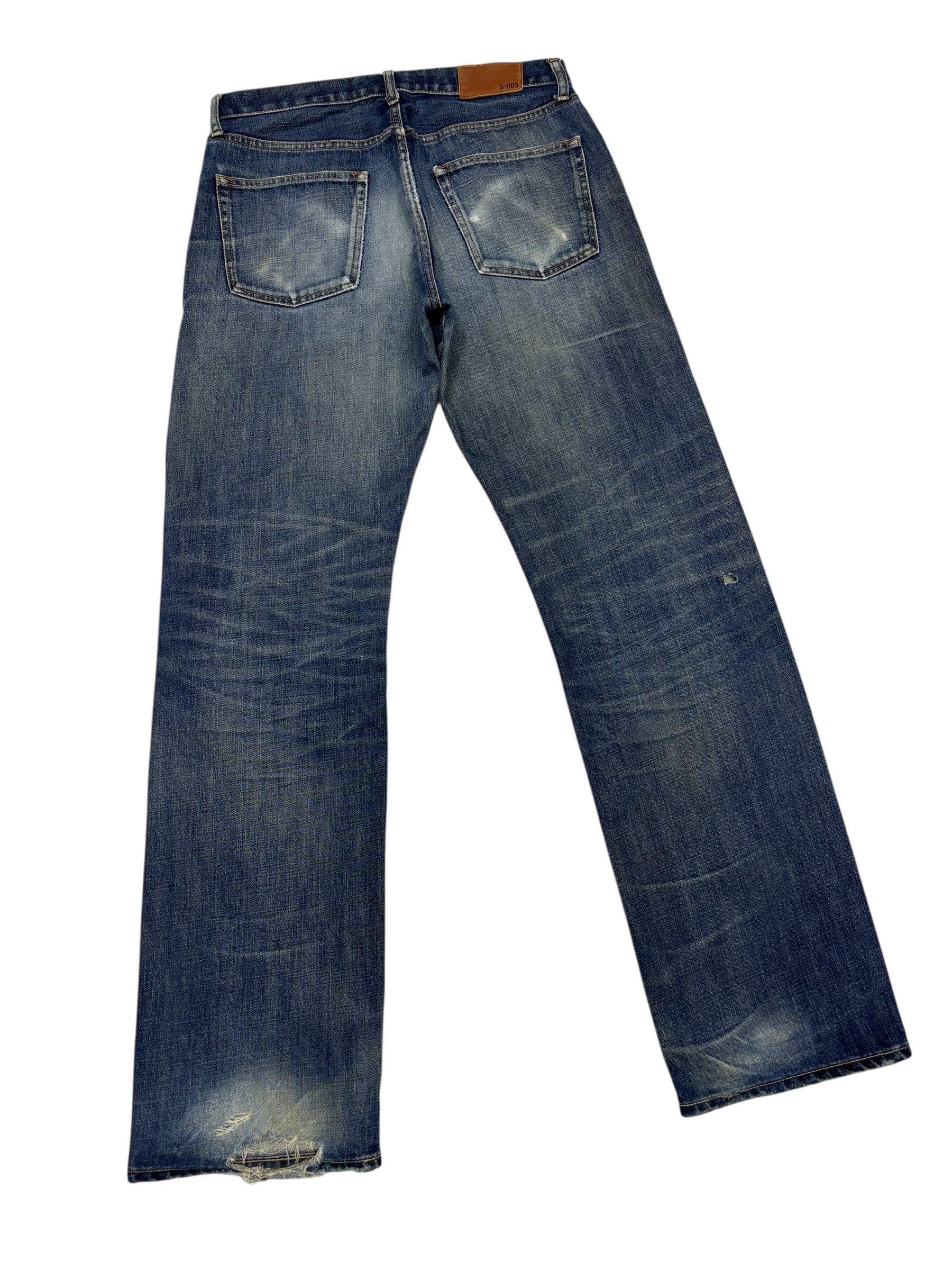 Kapital Vintage S-003 Japan Distressed Denim Uniqlo Jeans Size US 33 - 4 Thumbnail
