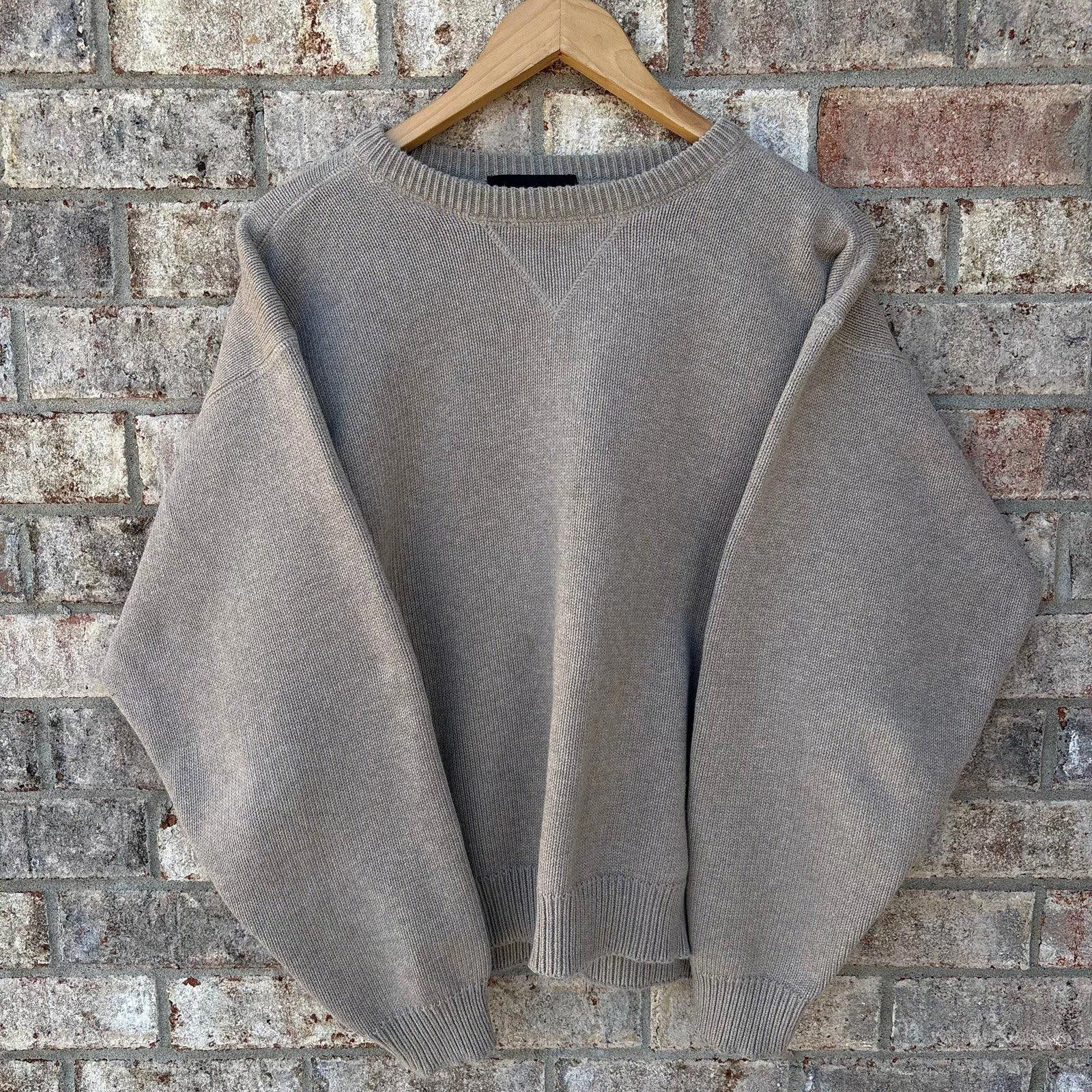 Croft & Barrow Vintage Light brown Knit sweater Size US XL / EU 56 / 4 - 1 Thumbnail