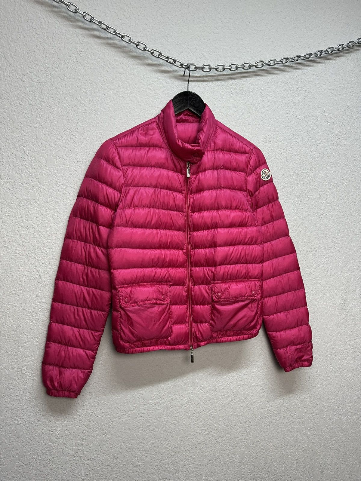 Moncler Moncler Lans Down Puffer Jacket Pink Lightweight Size M / US 6-8 / IT 42-44 - 2 Thumbnail