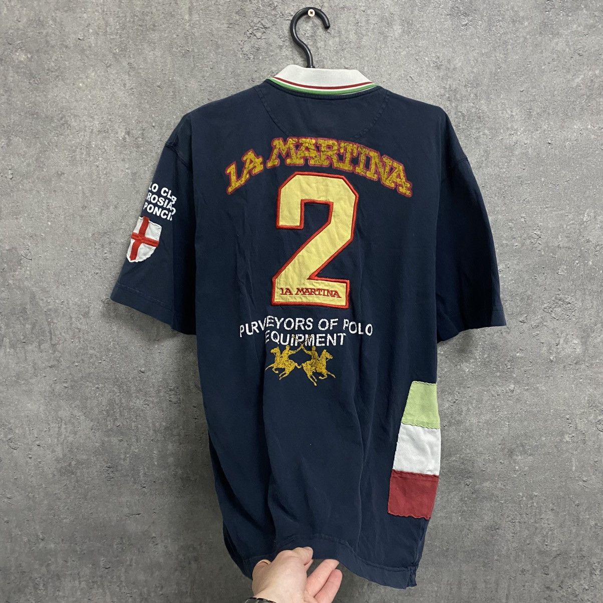 La Martina Vintage La Martina Italia Polo Team Polo T Shirt Rugby Size US XL / EU 56 / 4 - 8 Thumbnail