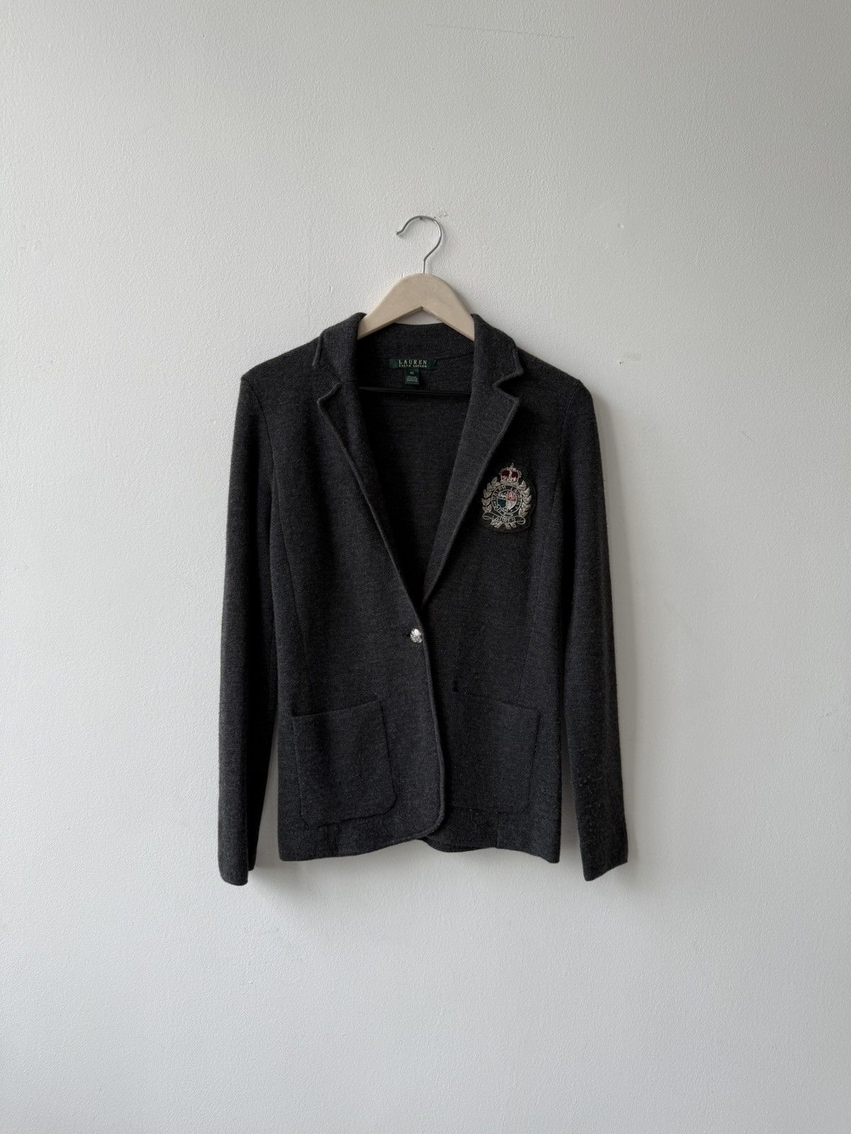 Polo Ralph Lauren Polo Ralph Lauren Gray Wool Women Cardigan Size XS / US 0-2 / IT 36-38 - 1 Thumbnail