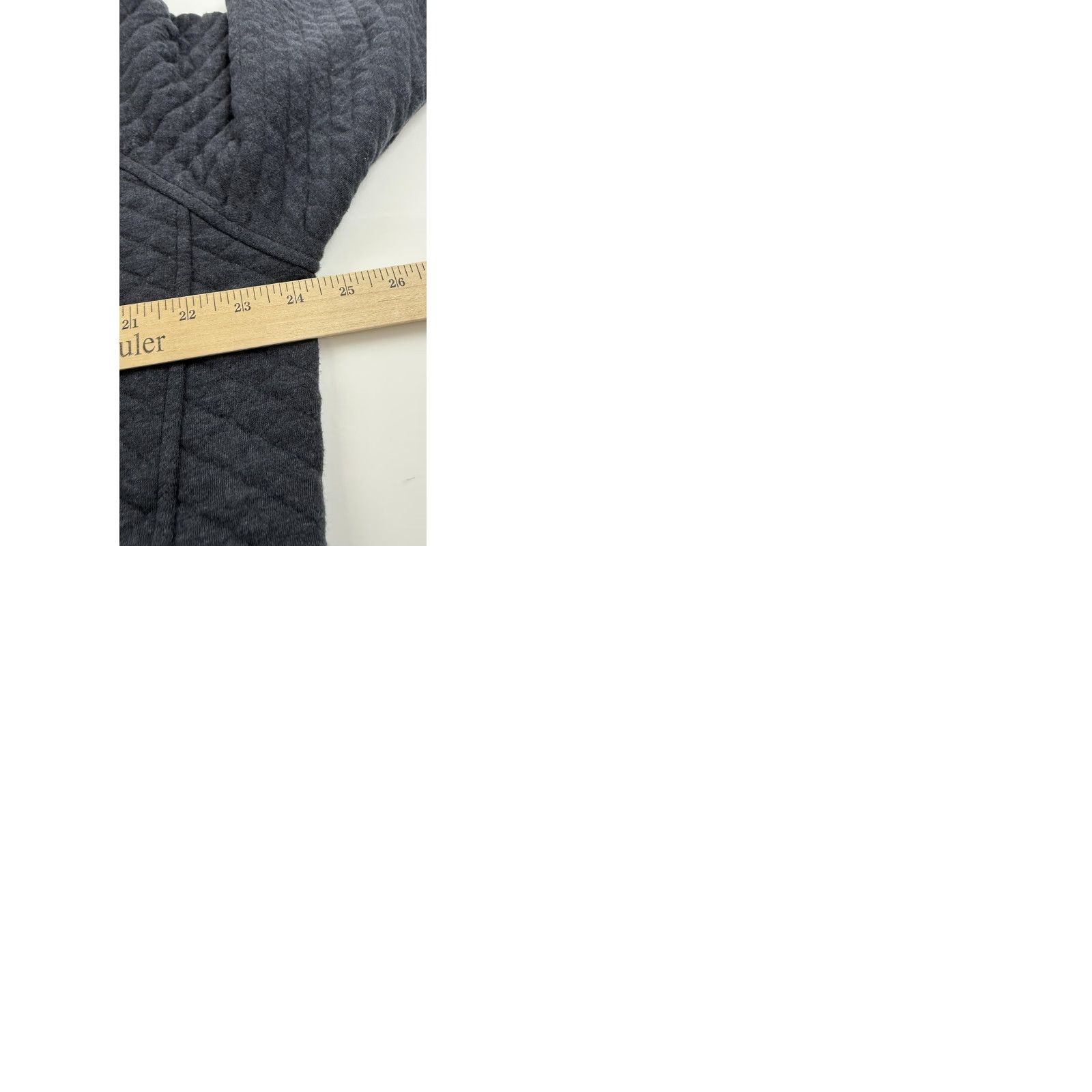 Eddie Bauer Eddie Bauer Sweatshirt Mens Large Quilted Snap Mock Neck Pockets Logo Dialed Henley Charcoal Gray Size US L / EU 52-54 / 3 - 9 Thumbnail