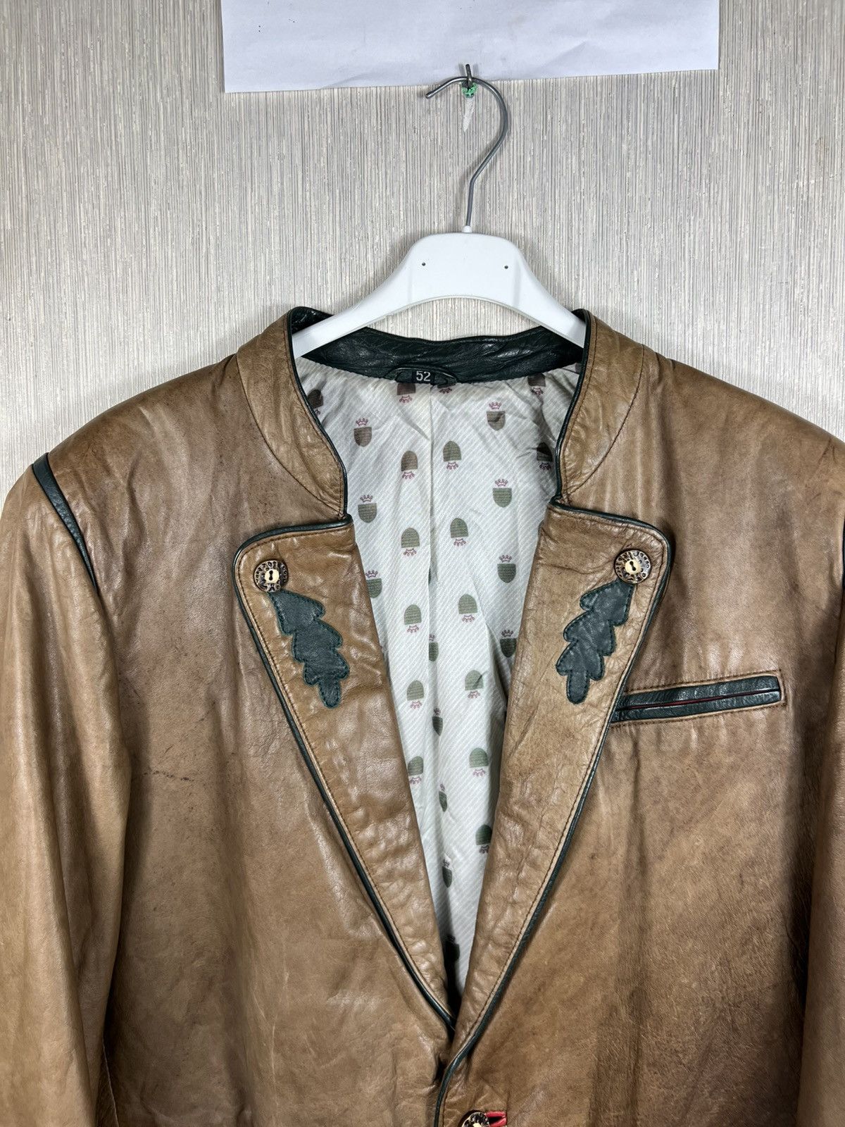 Vintage Vintage 70s genuine leather blazer jacket nordic retro Size US L / EU 52-54 / 3 - 5 Thumbnail