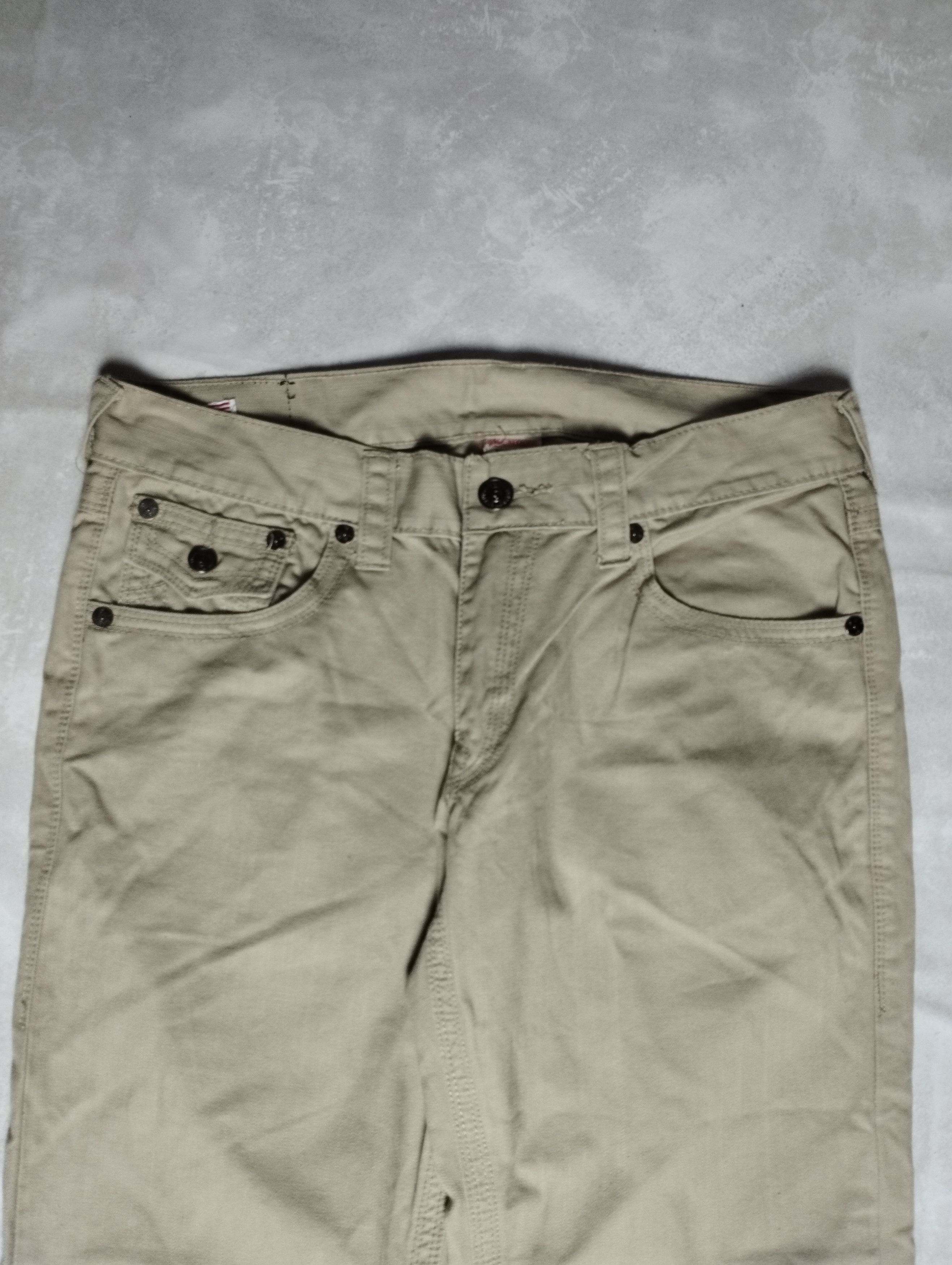 True Religion × Vintage True Religion Straight Beige Jeans Pants Ricky Super T Size US 34 / EU 50 - 7 Thumbnail