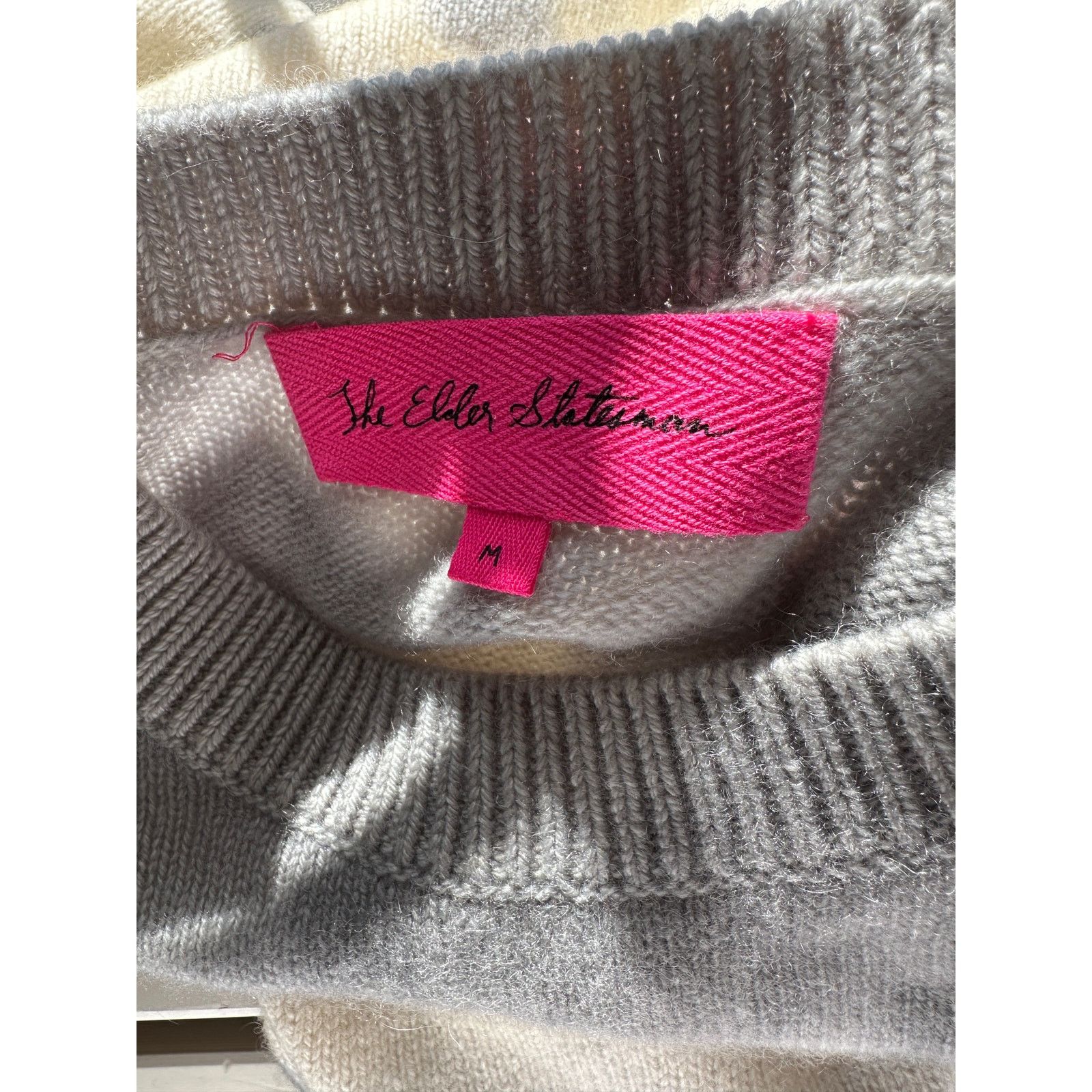 Other The Elder Statesmen Gray Cream Tie-Dyed Cashmere Sweater M Size US M / EU 48-50 / 2 - 11 Thumbnail