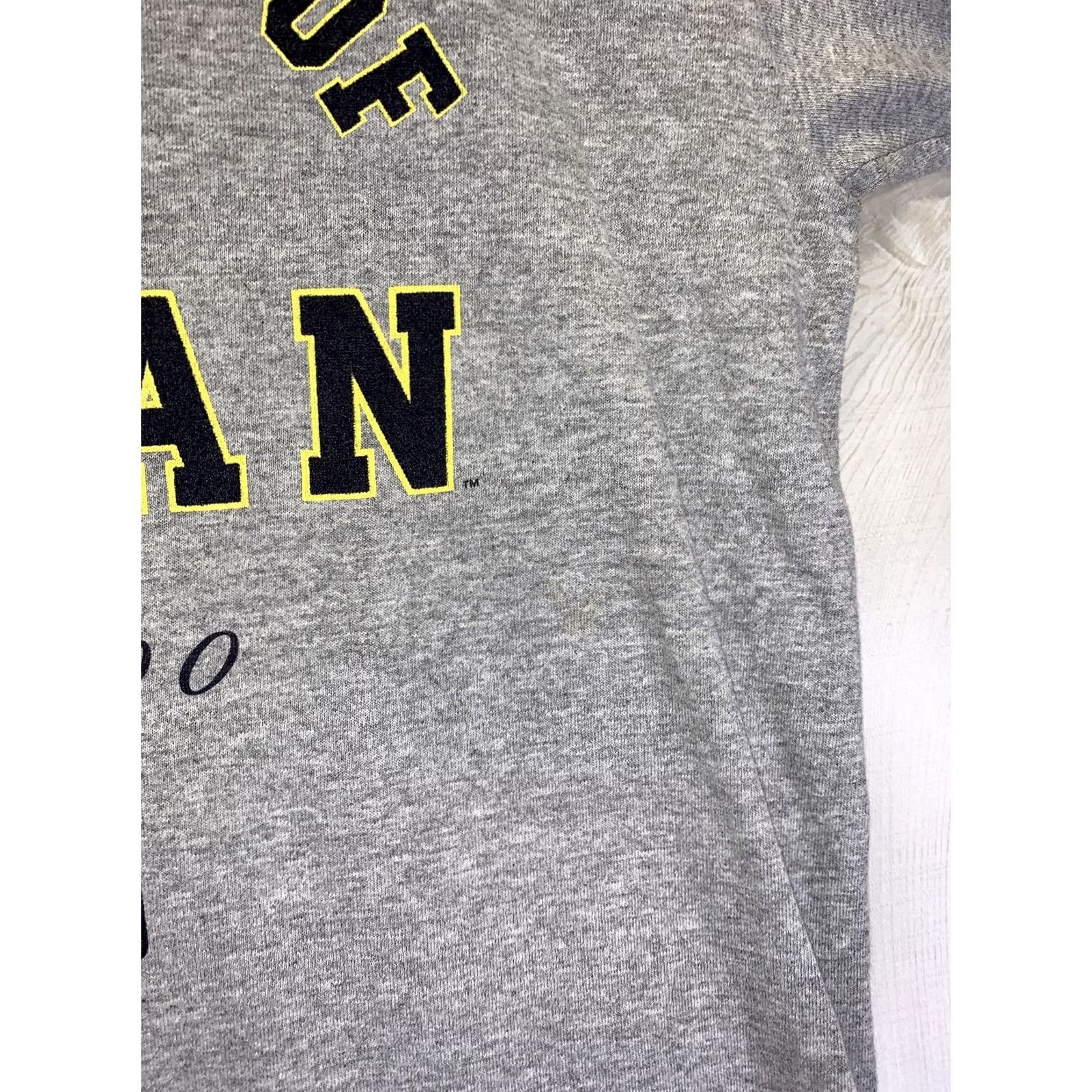 Vintage VINTAGE The Cotton Exchange University Sports 90s T-Shirt Mens L Gray Cotton Logo Graphic Michigan Orange Bowl 2000 Size US L / EU 52-54 / 3 - 6 Thumbnail