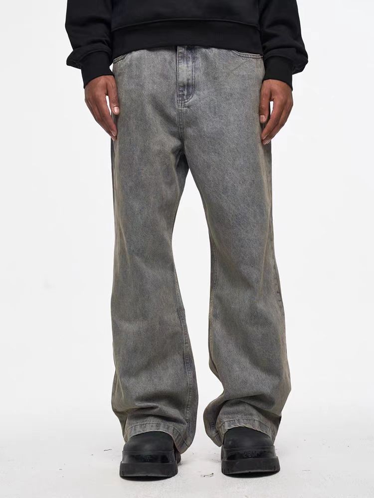 Japanese Brand × Jean Vintage Washed Loose Straight Leg Wide Jeans Size US 32 / EU 48 - 2 Thumbnail