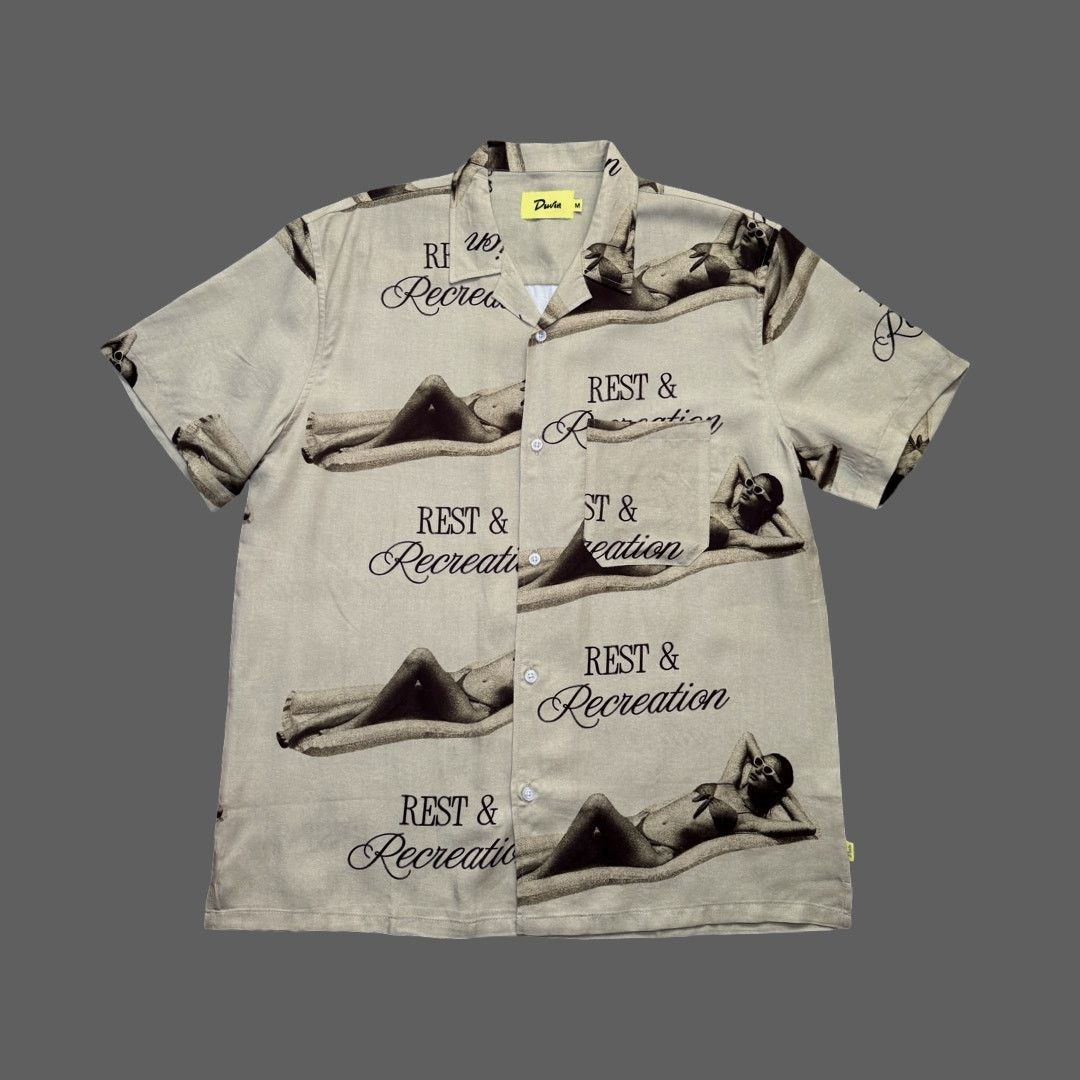 Other Duvin Recreation Buttonup Pale Olive Size M NWT Camp Collar Size US M / EU 48-50 / 2 - 1 Thumbnail