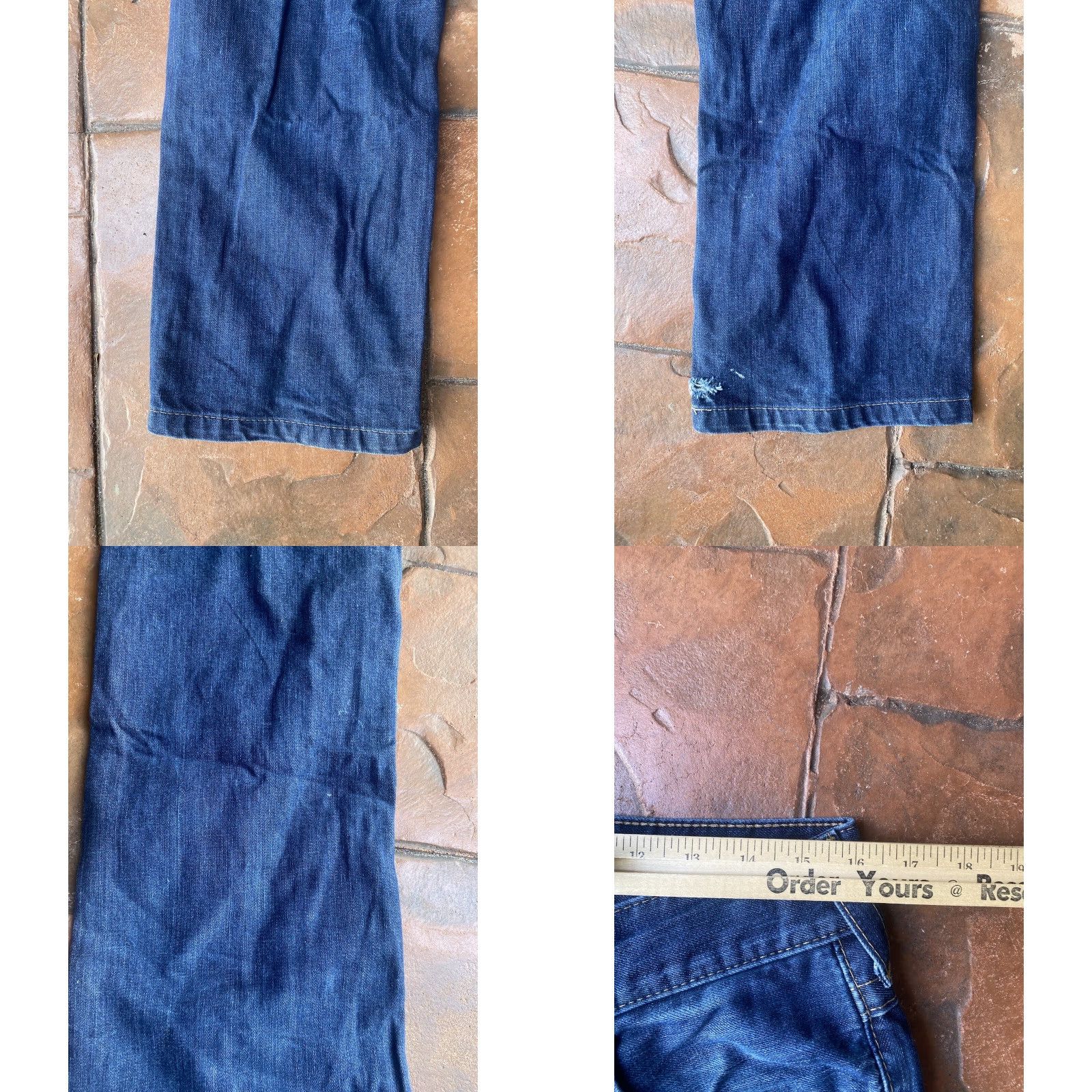 True Religion VINTAGE True Religion Ricky Flap Pocket Dark Wash Jeans Mens 31x27 Made In USA Denim Blue Regular 31 34 USA World Tour Ricky Men Jeans Size US 31 - 9 Thumbnail