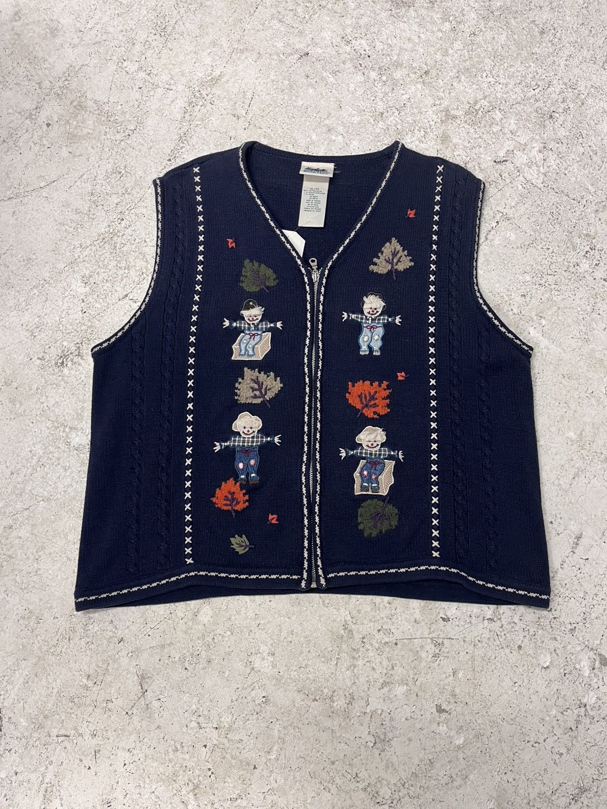 Vintage Vintage scarecrow knit vest Size US XL / EU 56 / 4 - 2 Thumbnail