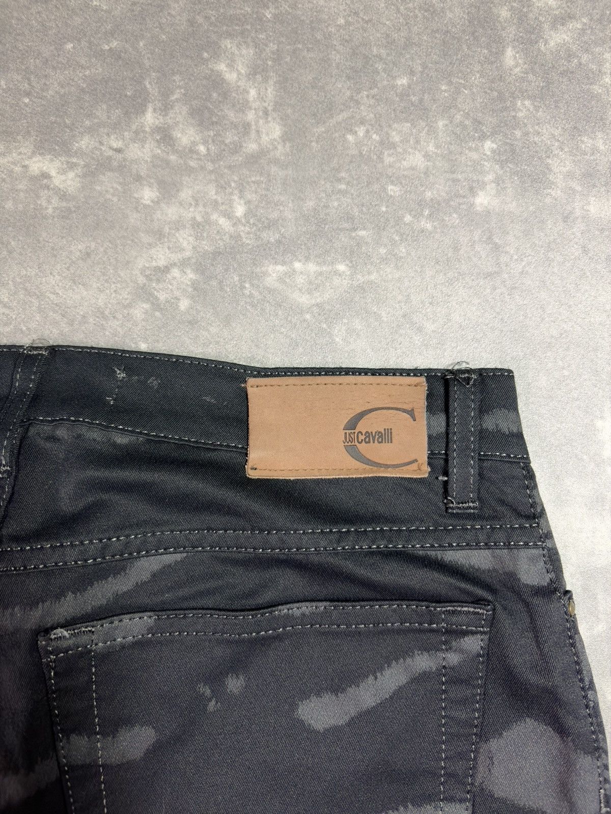 Just Cavalli 00s Just Cavalli Baroque Animal Flared Denim Jeans 30 Rare Size US 30 / EU 46 - 12 Thumbnail