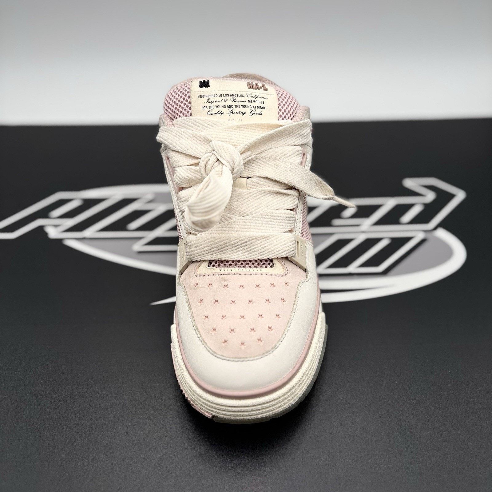 Amiri Size 41 (8 US) Amiri MA-1 ' White Pink ' | GOOD CONDITION! Size US 8 / EU 41 - 14 Thumbnail