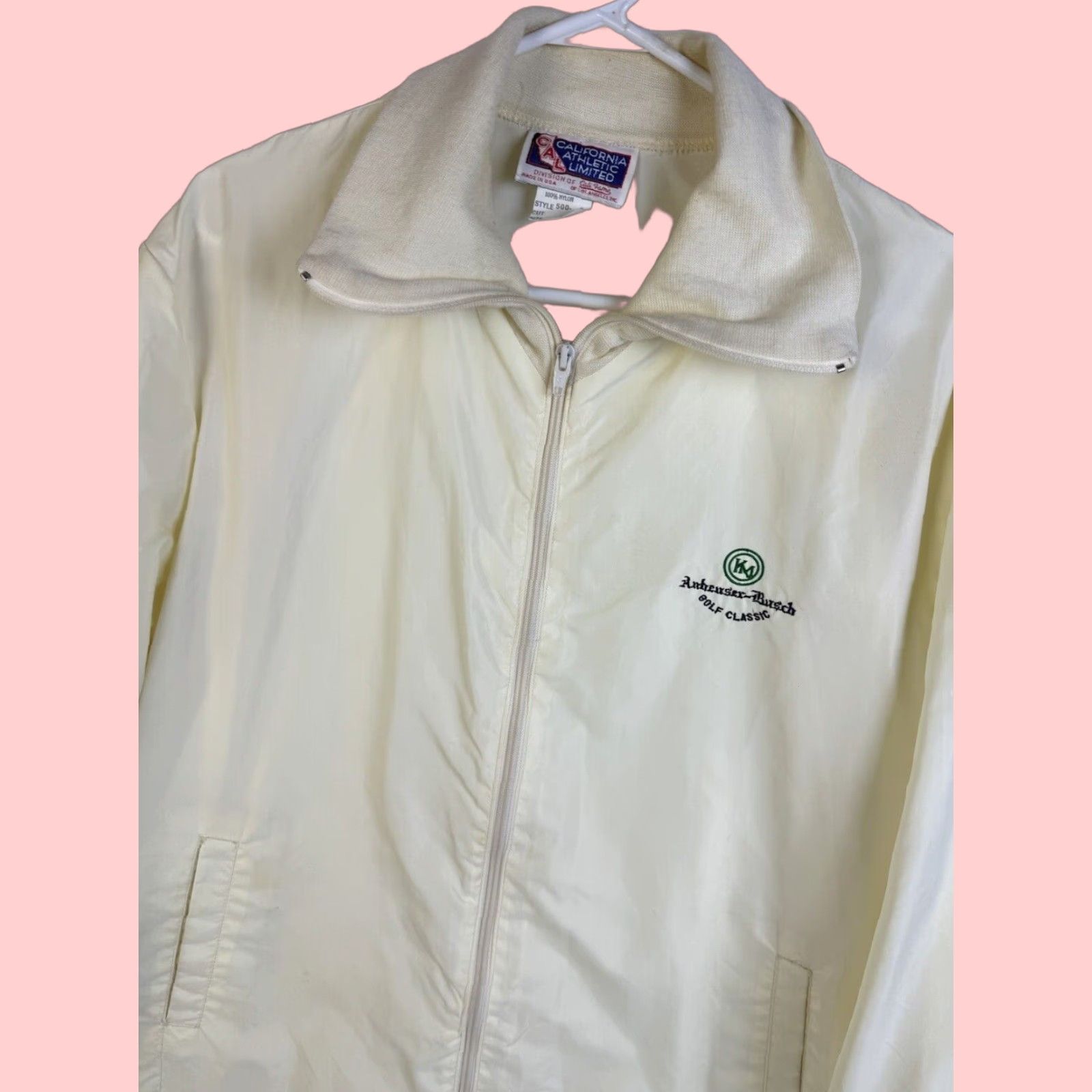 VINTAGE California Athletic Men's Nylon Jacket L Multicolor