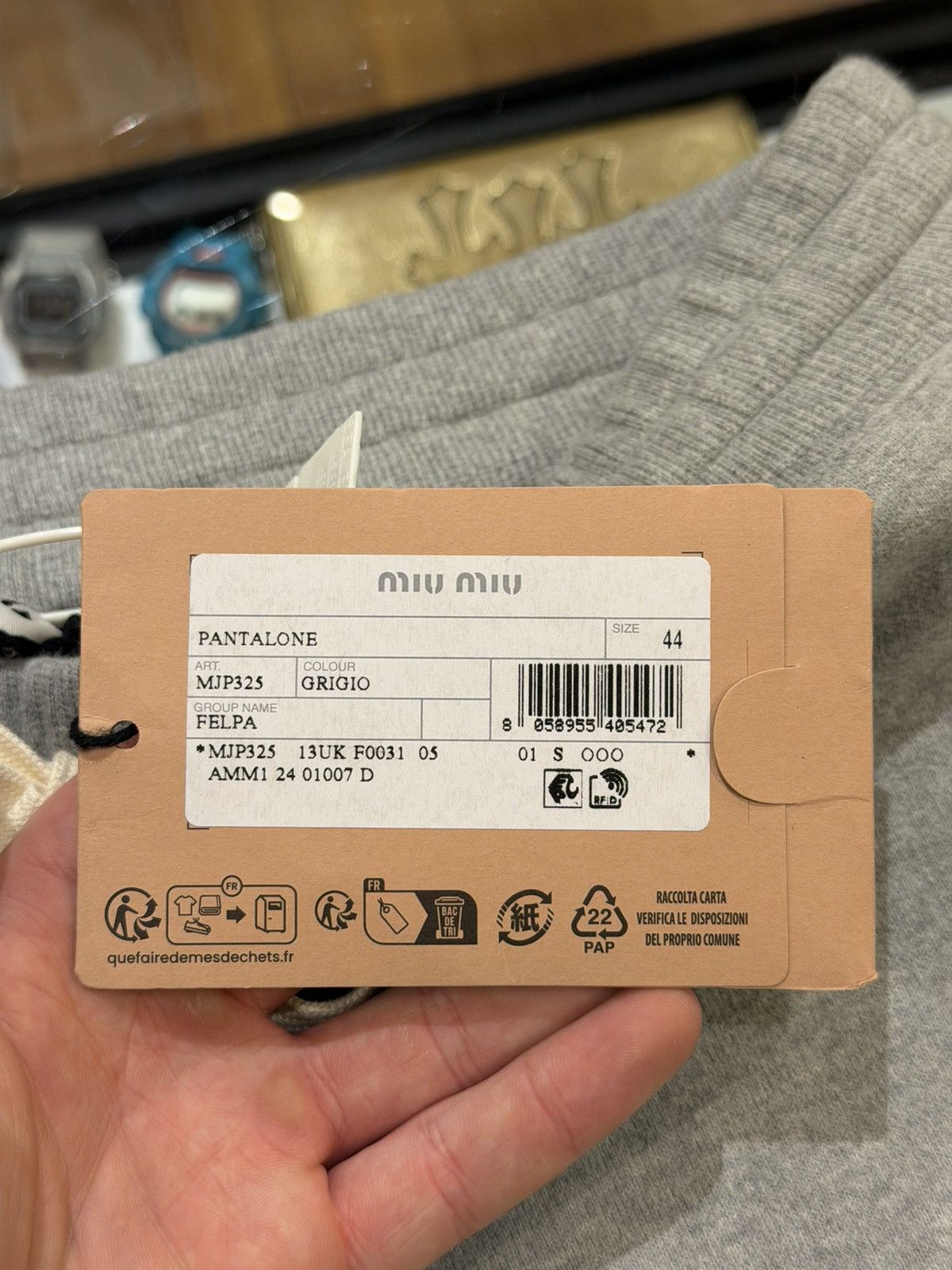 Miu Miu Miu Miu Logo Patch Track Pants - Grey Size US 34 / EU 50 - 5 Thumbnail