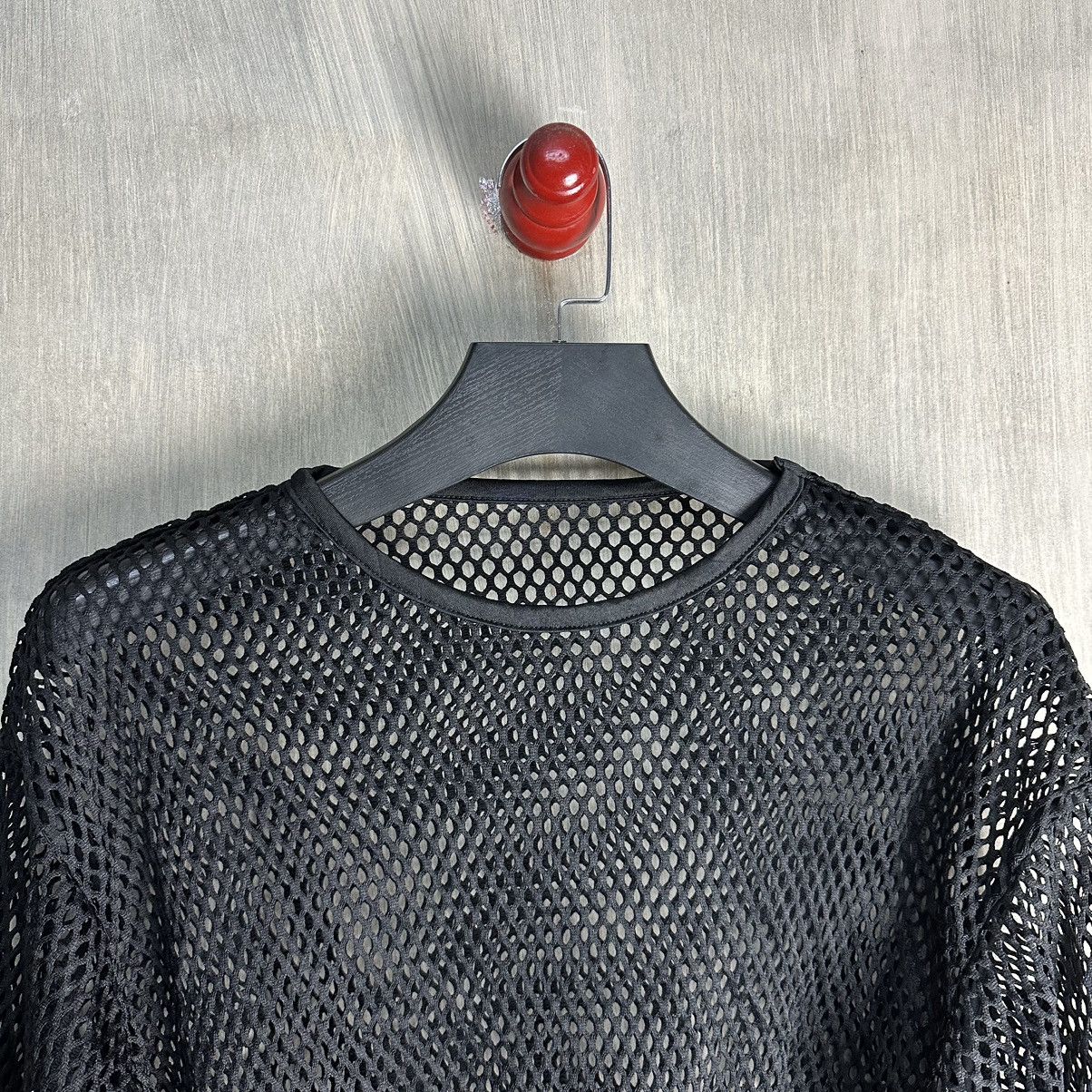 Band Tees Archive Mesh Fish Net Wore by Emily Armstrong Linkin Park Size US L / EU 52-54 / 3 - 4 Thumbnail