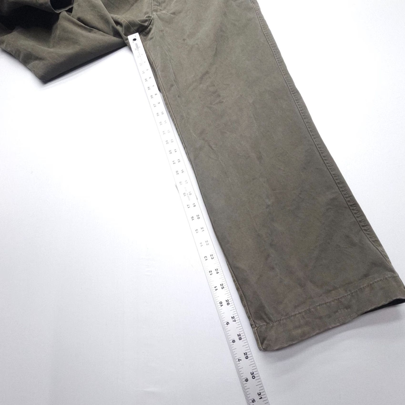 Timberland Timberland Pants Chino Mens 36x30 Green Heavy Cotton Twill Workwear Straight 5-Pocket Regular Front Flat Size US 36 / EU 52 - 6 Thumbnail
